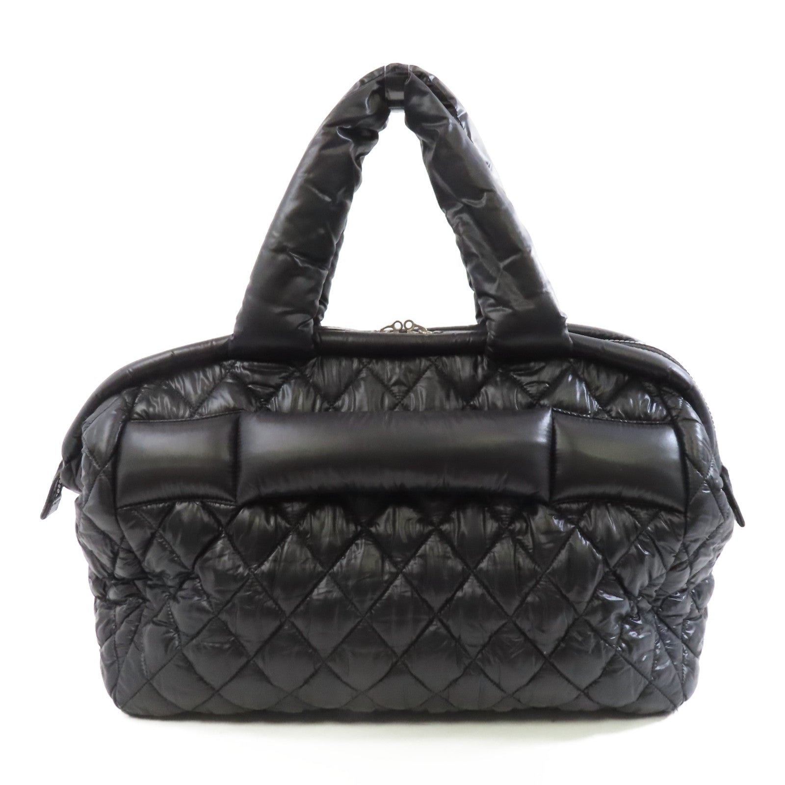 CHANEL (PRICE DOWN) CC SHW Coco Cocoon Handbag Nylon Black