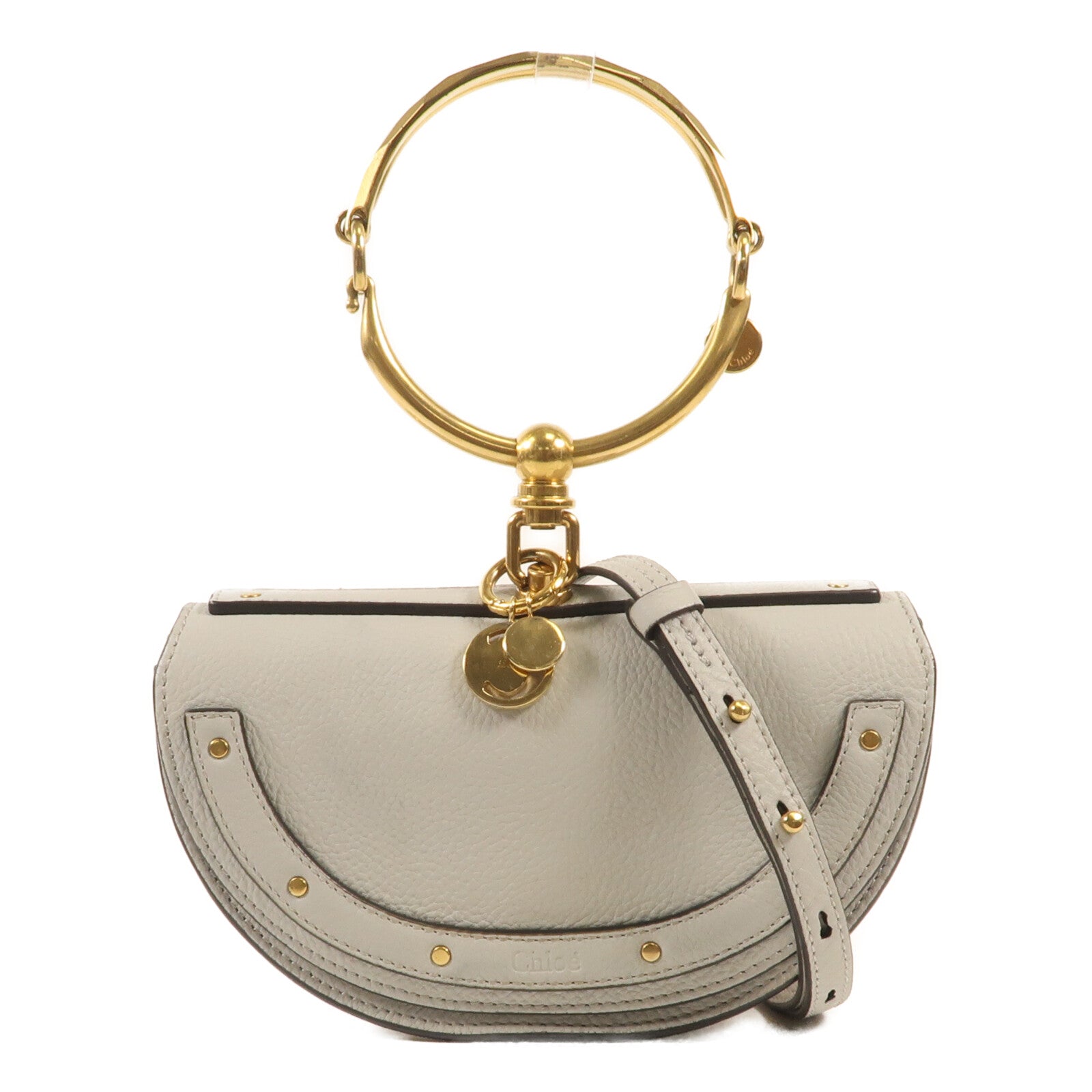 Chloe 牛皮皮革Nile Bag金扣肩背袋