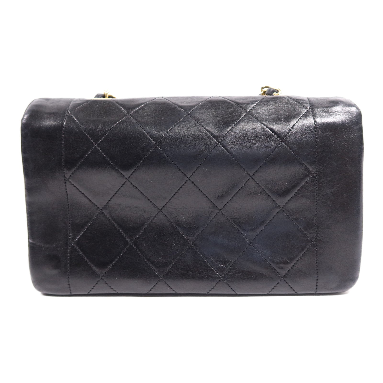 CHANEL 羊皮皮革Diana Chain Shoulder Bag金扣鏈帶肩背袋