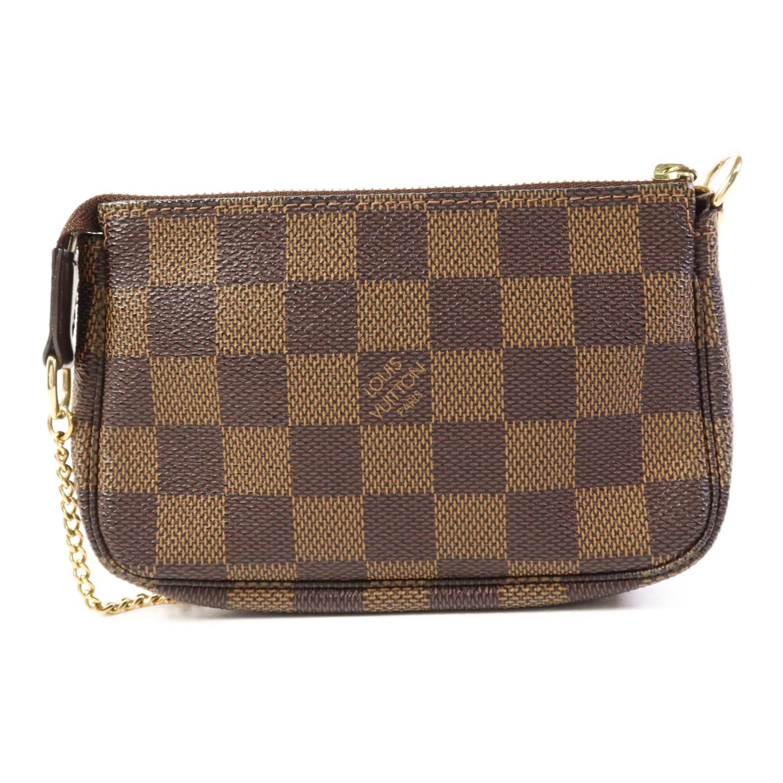 LOUIS VUITTON Monogram Mini Pochette Accessoires金扣手挽袋