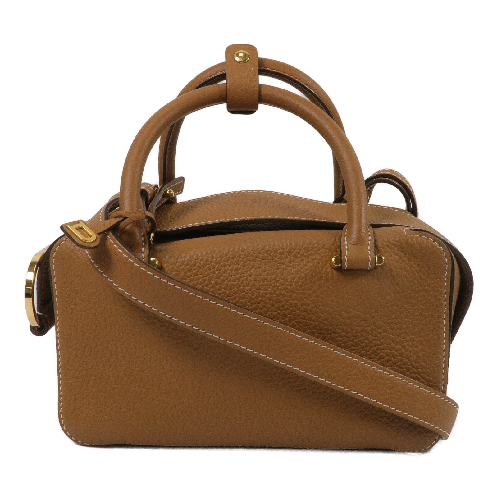 Delvaux 牛皮皮革Cool Box Mini手挽肩背兩用袋