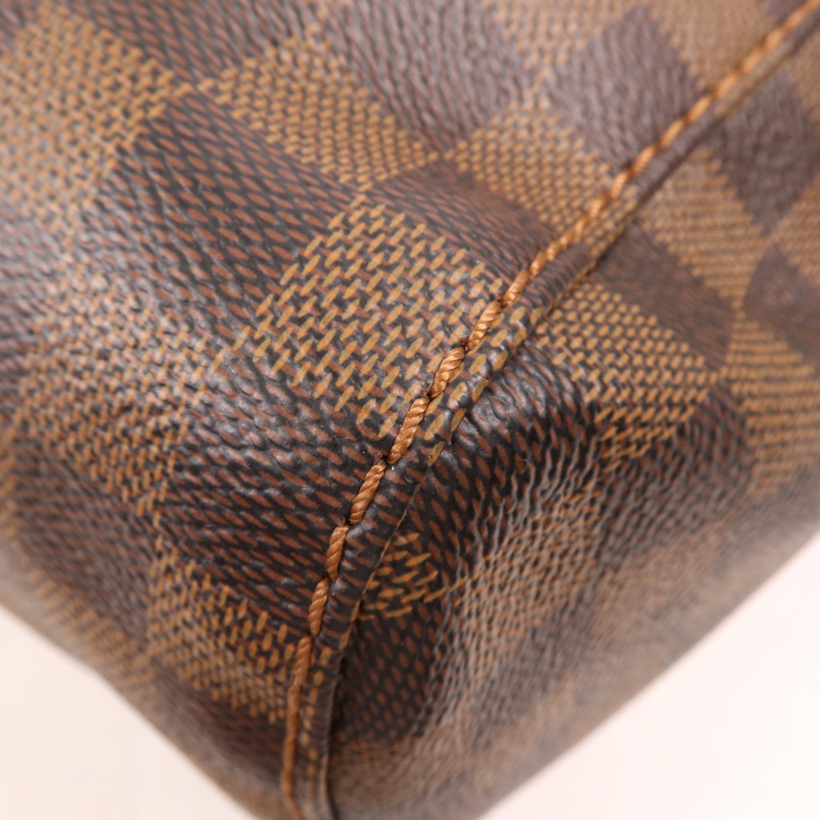 LOUIS VUITTON Damier Portobello PM金扣手挽袋