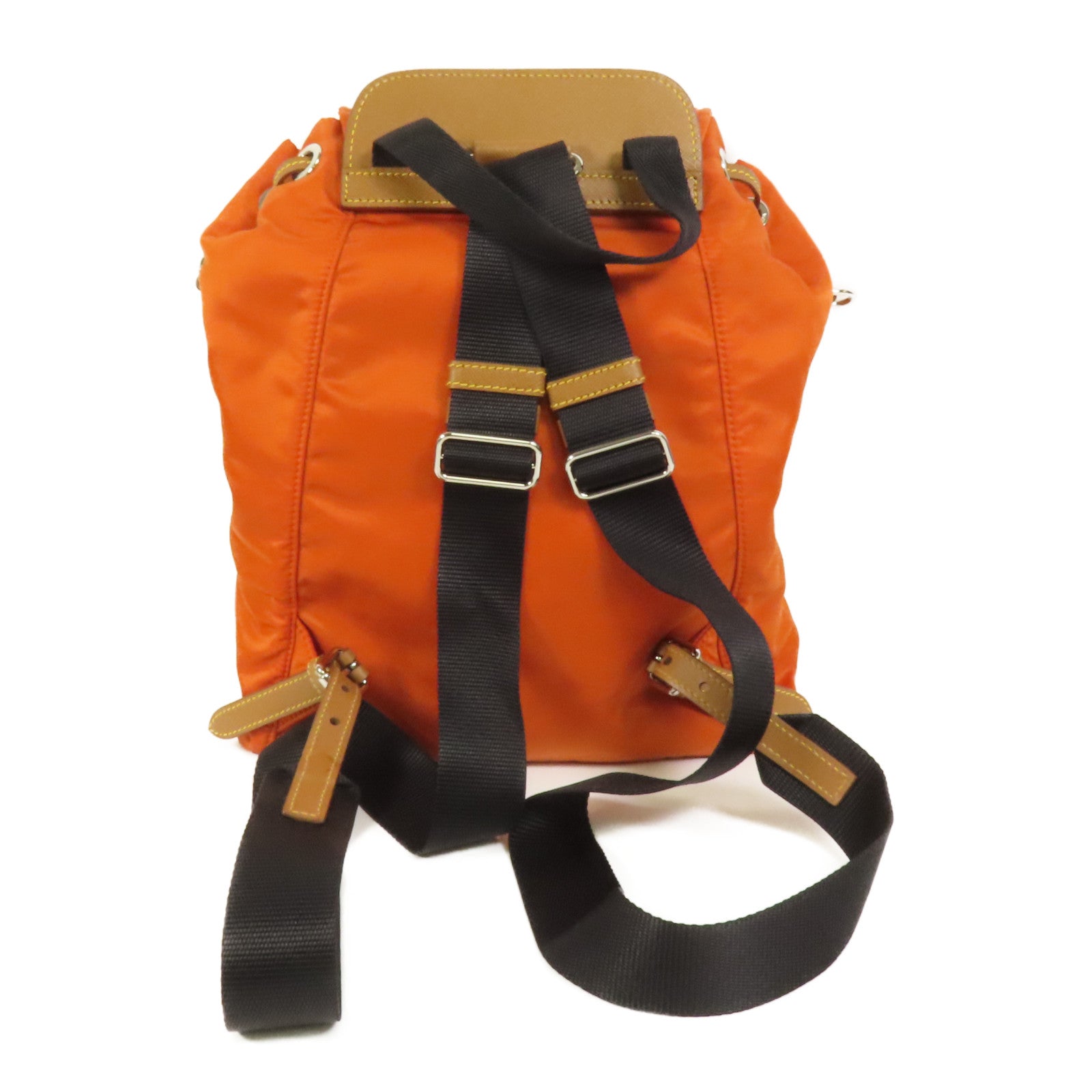 PRADA 尼龍Backpack銀扣背包