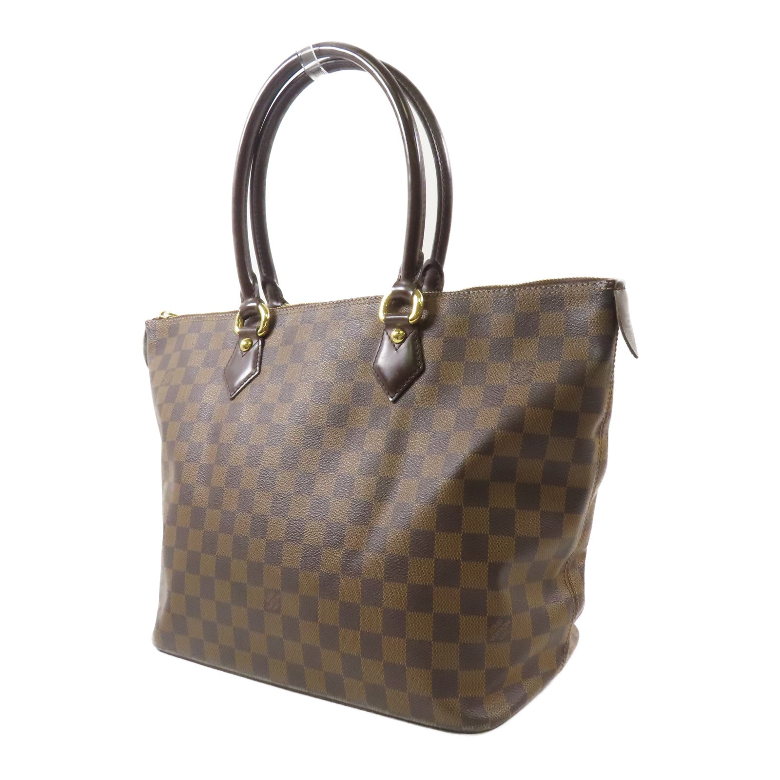LOUIS VUITTON LV GHW Saleya MM Shoulder Tote Bag N51182 Damier Brown