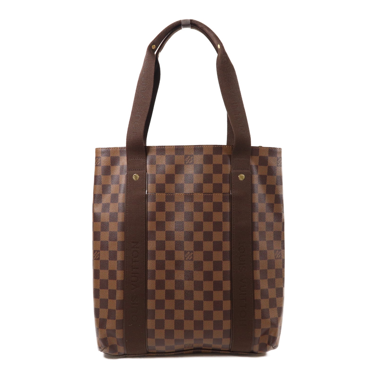 LOUIS VUITTON Damier Beaubourg金扣肩背袋棕色