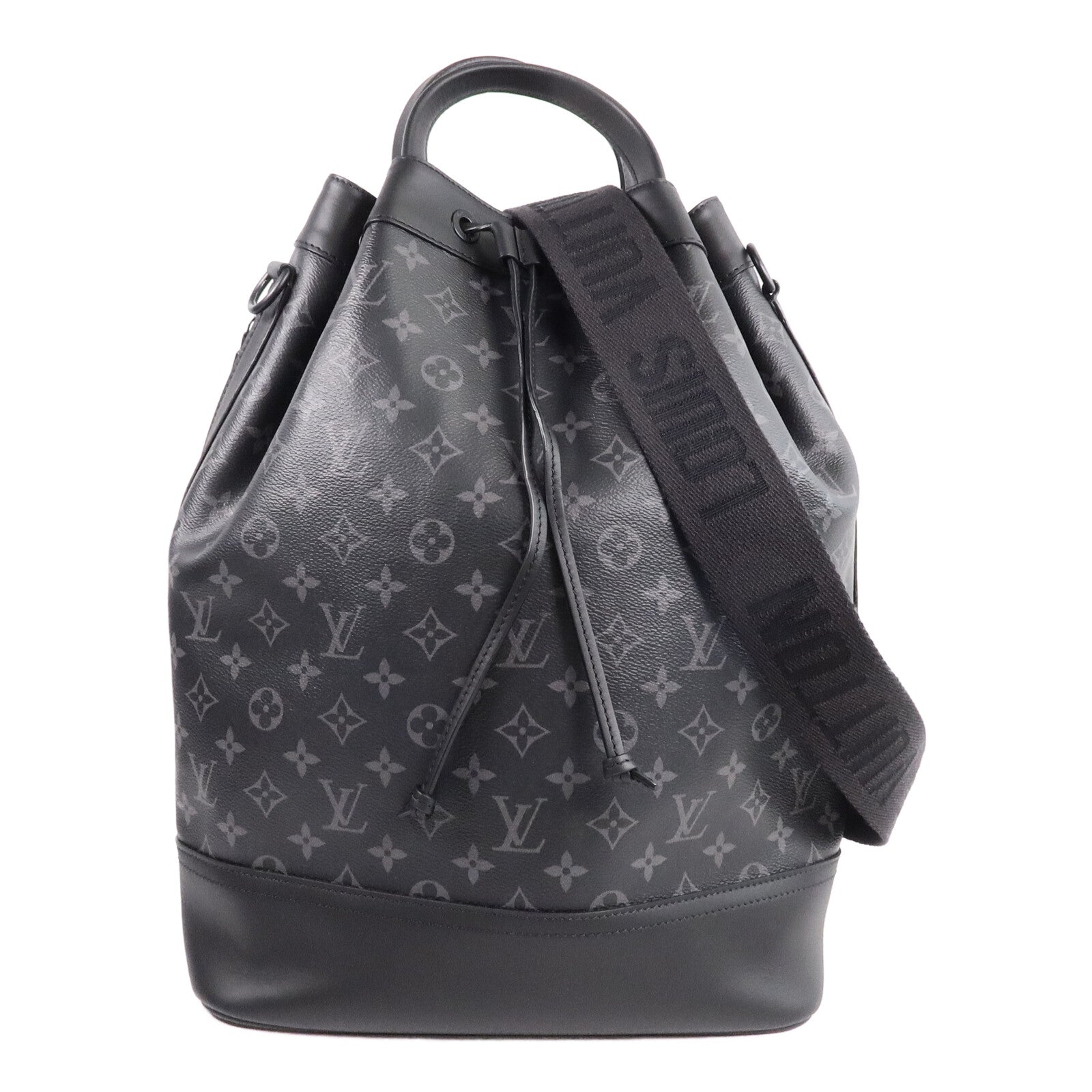 LOUIS VUITTON Monogram Eclipse Maxi Noe Sling手挽肩背兩用袋
