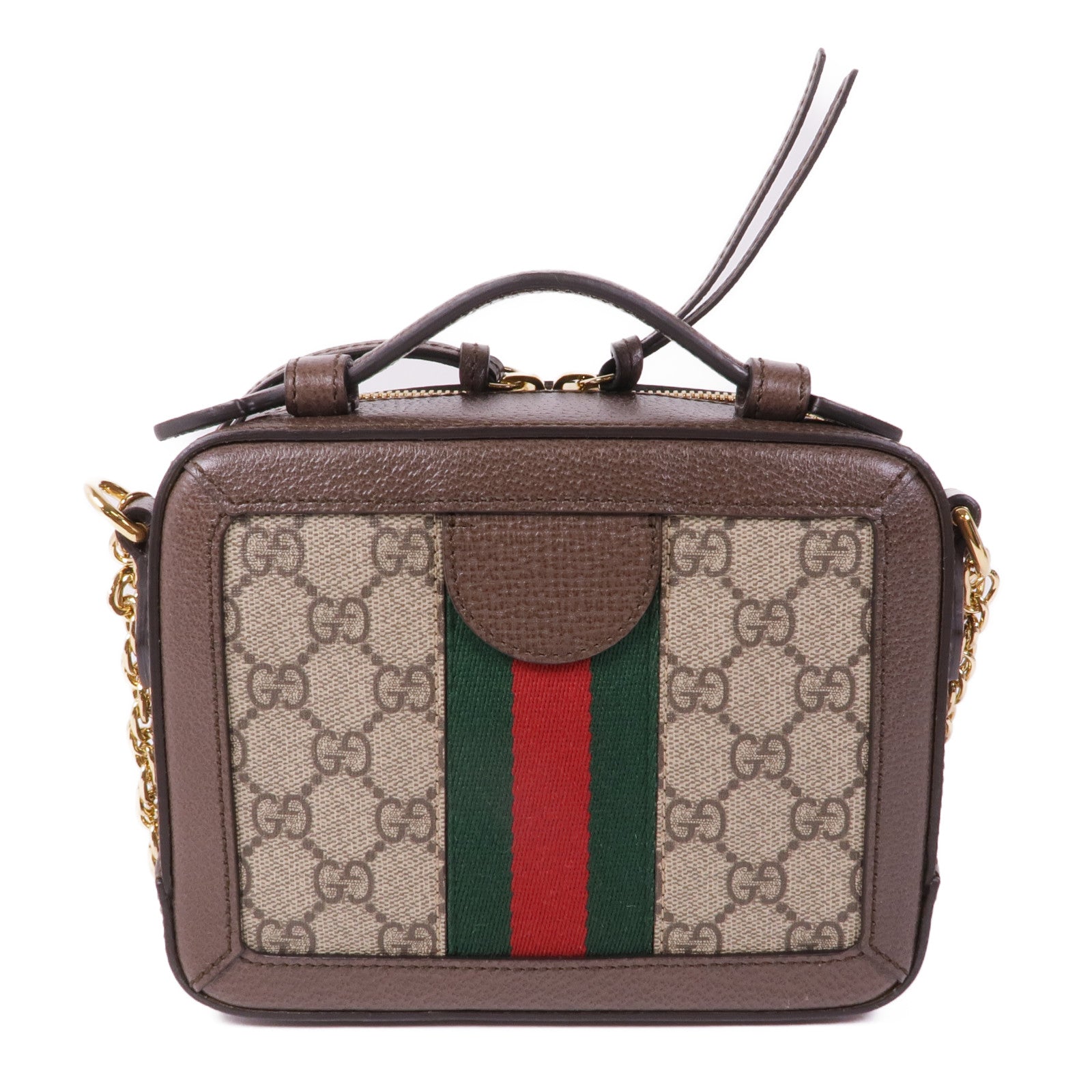 GUCCI 塗層帆布Ophidia Mini金扣手挽肩背兩用袋