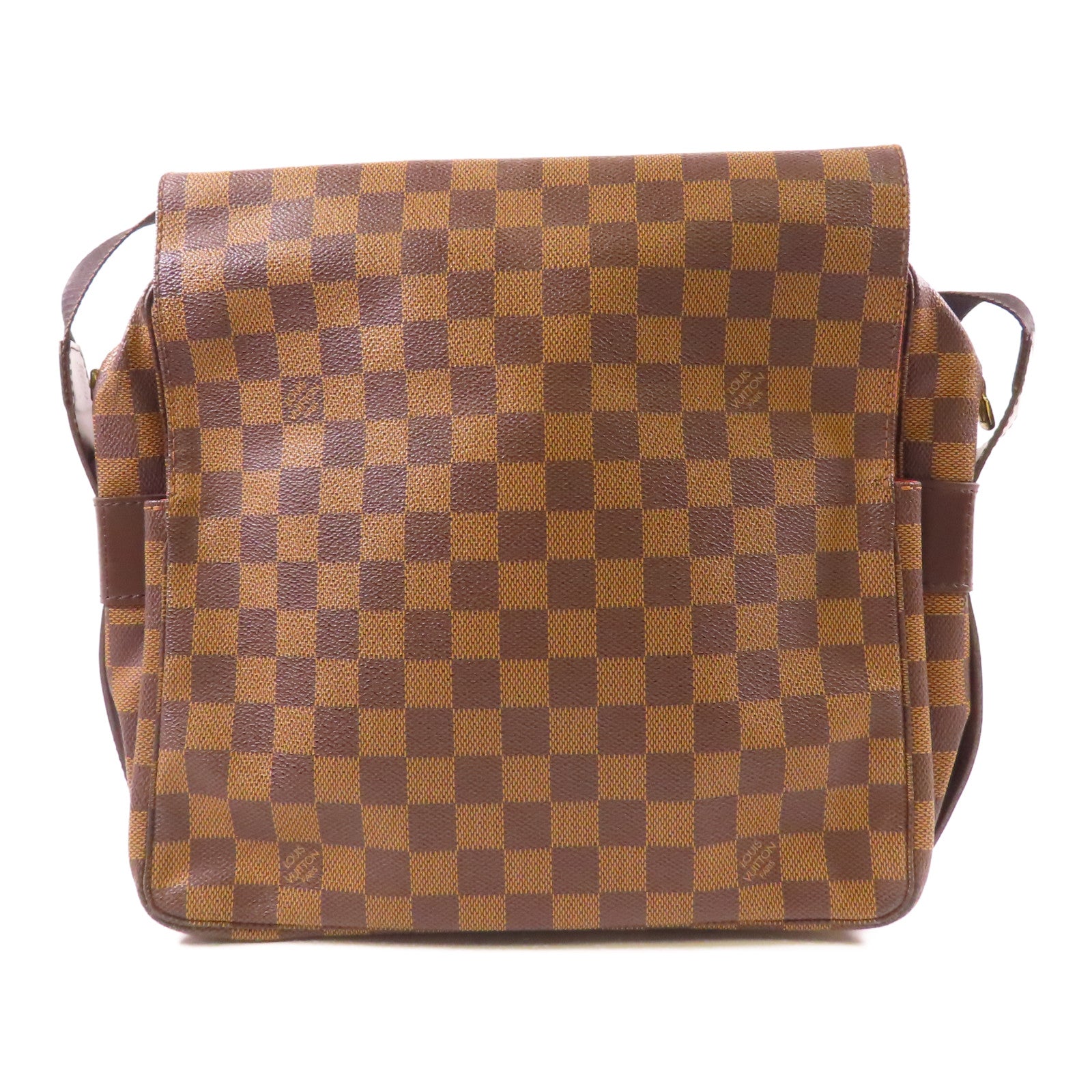 LOUIS VUITTON LV GHW Naviglio Shoulder Messenger Bag N45255 Damier Brown