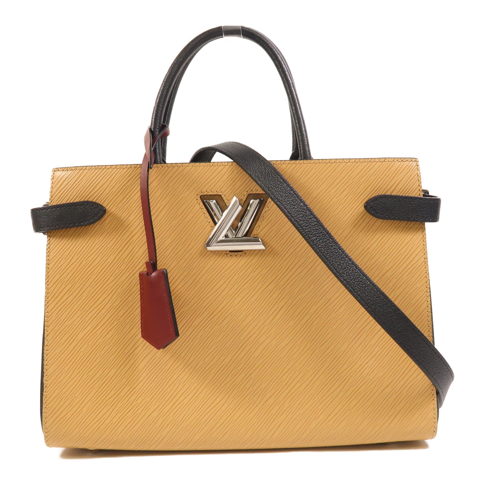LOUIS VUITTON Epi Twist Tote銀扣手挽肩背兩用袋