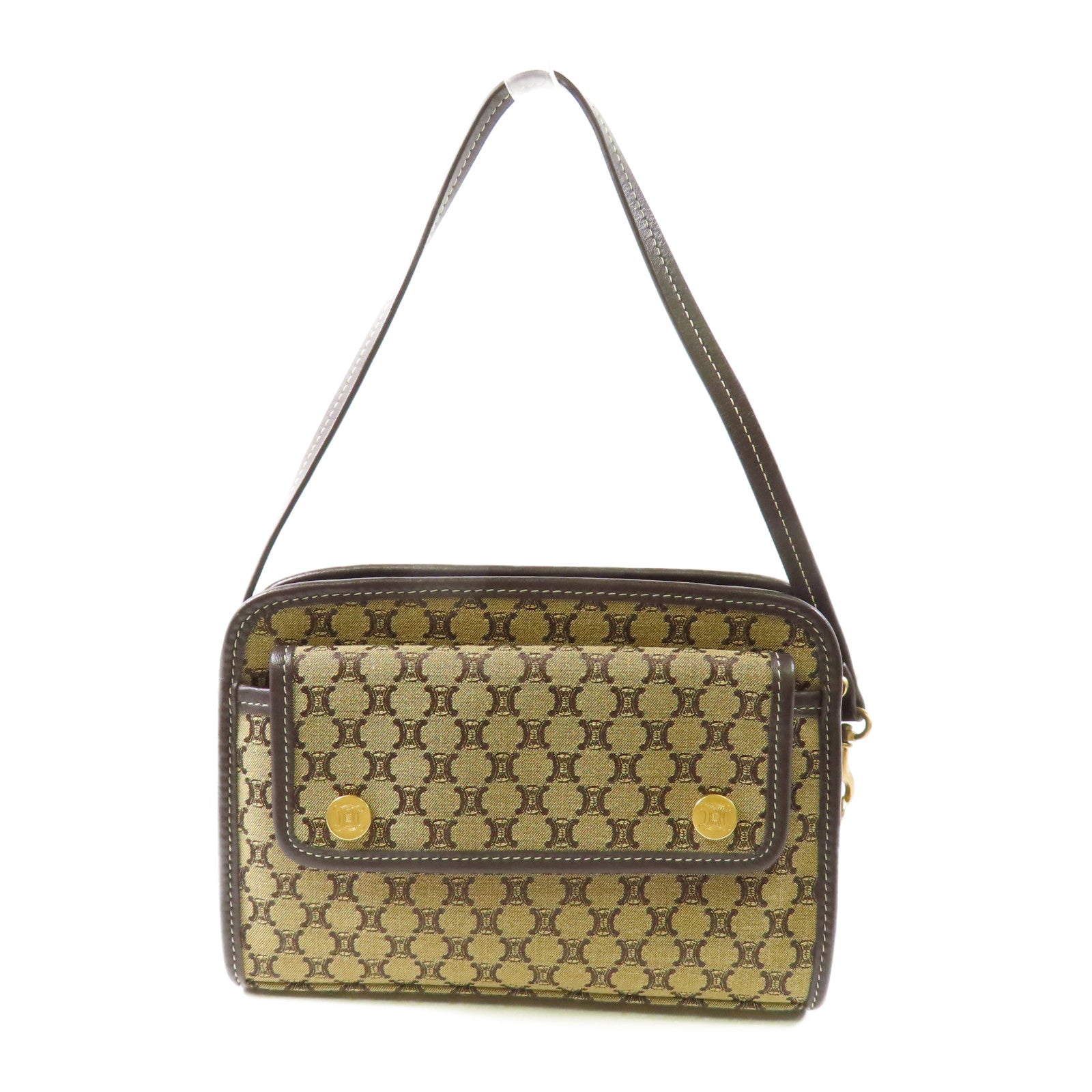 CELINE 帆布Hand Bag金扣手挽袋