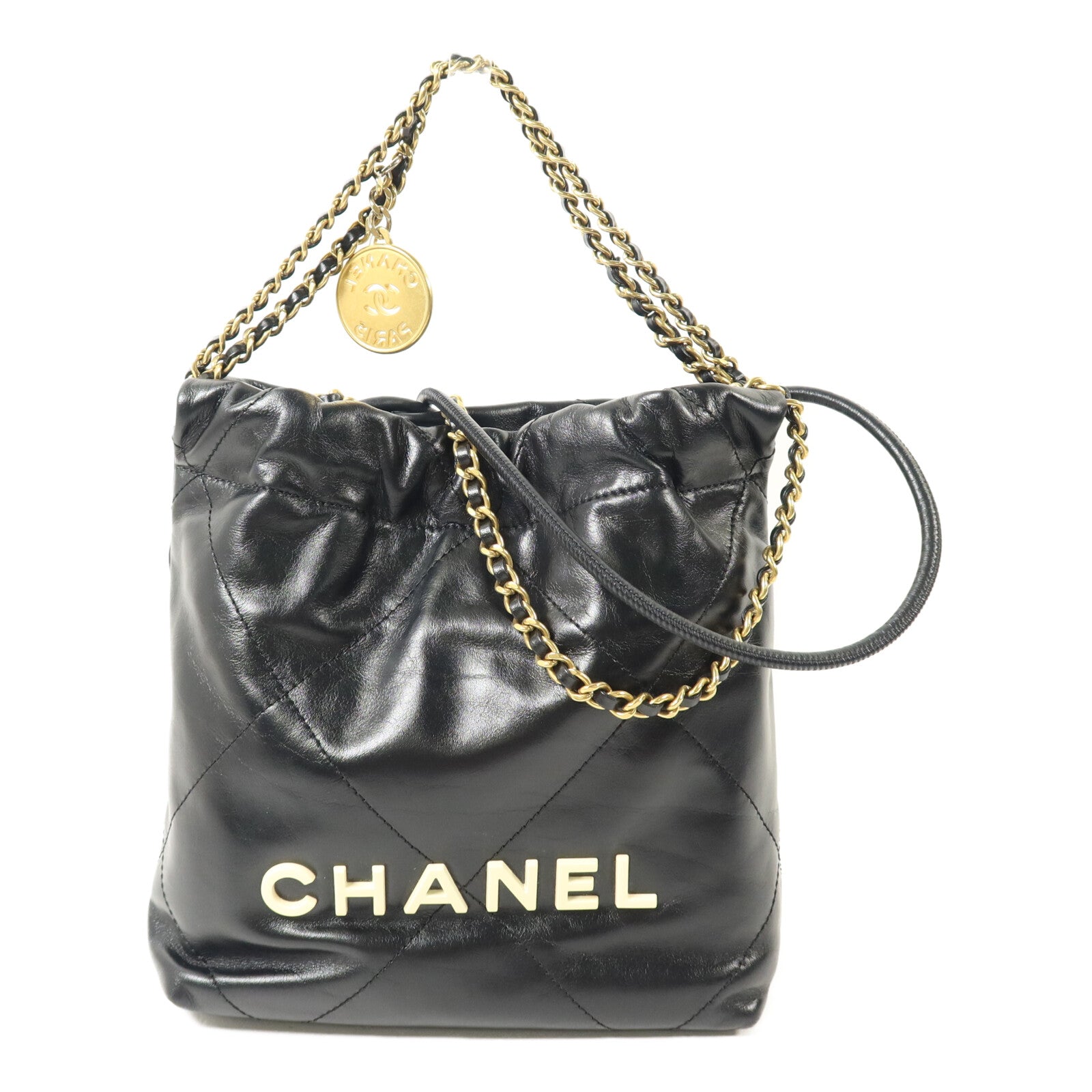 CHANEL 牛皮皮革Chanel 22 Mini手挽肩背兩用袋
