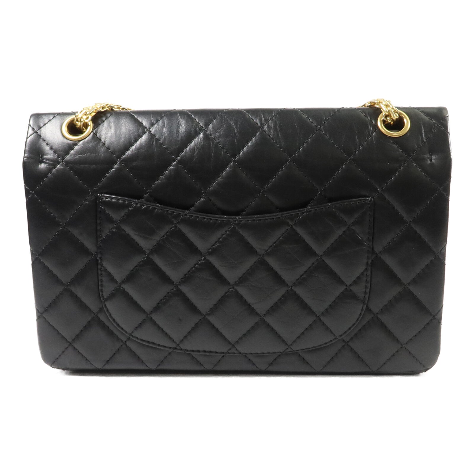 CHANEL 牛皮皮革2.55 Medium鏈帶肩背袋