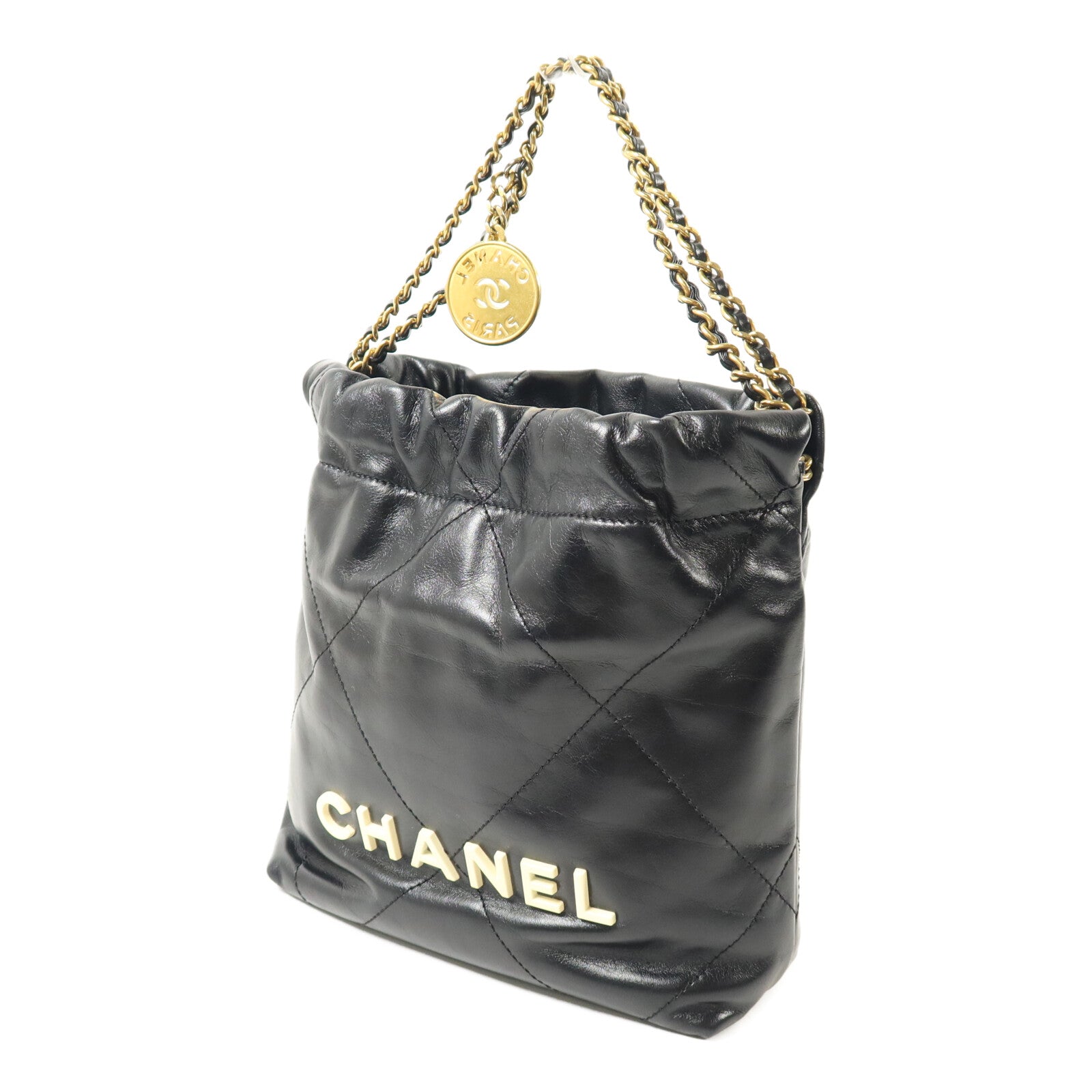 CHANEL 牛皮皮革Chanel 22 Mini手挽肩背兩用袋