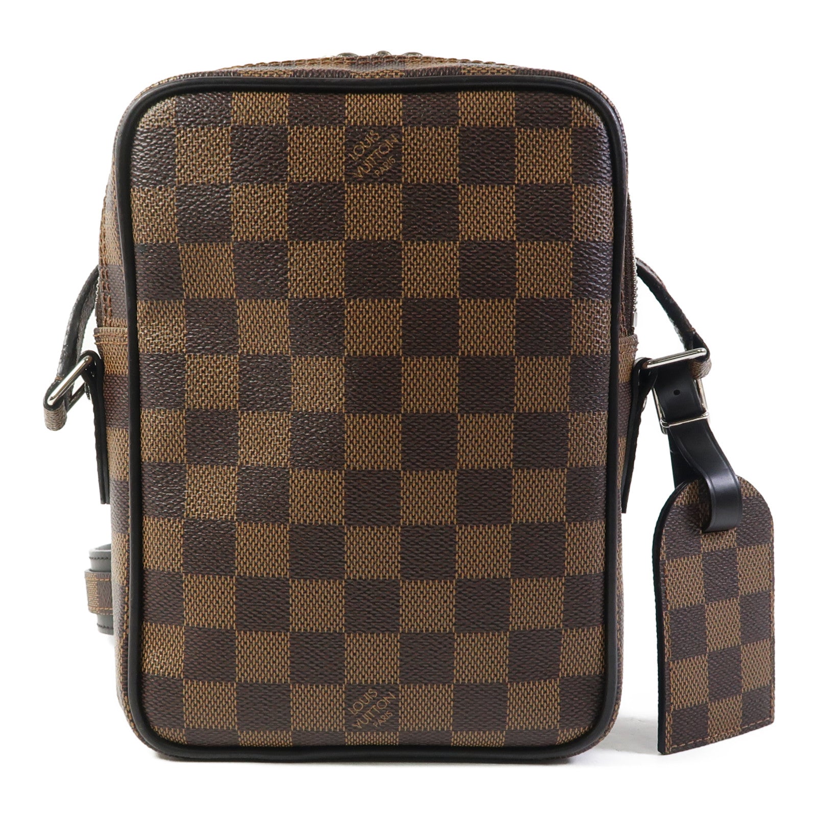 LOUIS VUITTON Damier Amazon Chapman Limited Edition銀扣肩背袋