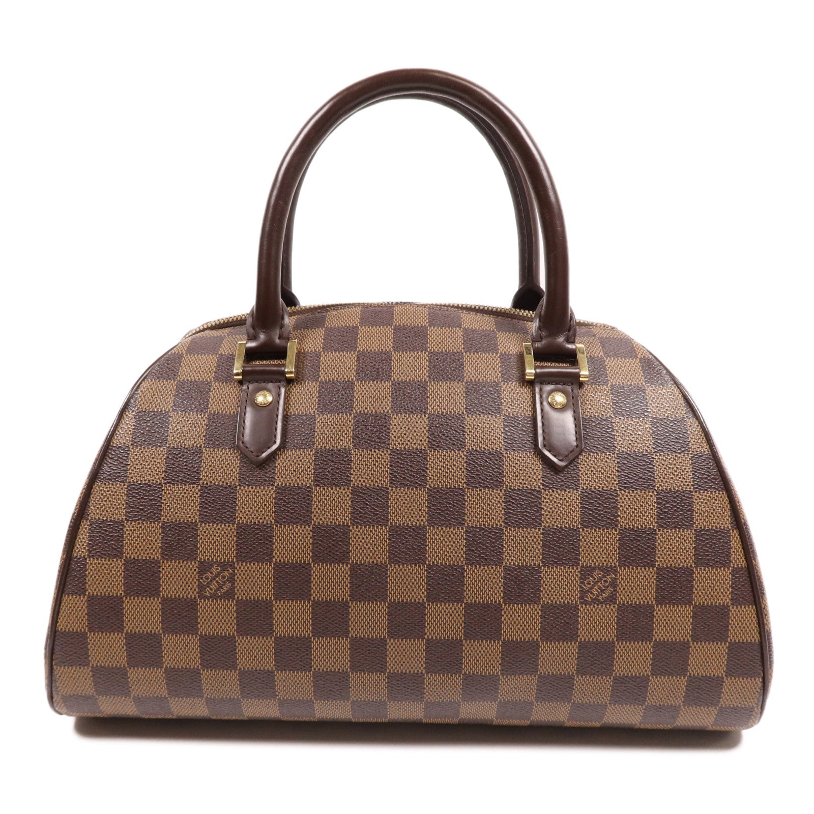 LOUIS VUITTON Damier Ribera MM金扣手挽袋