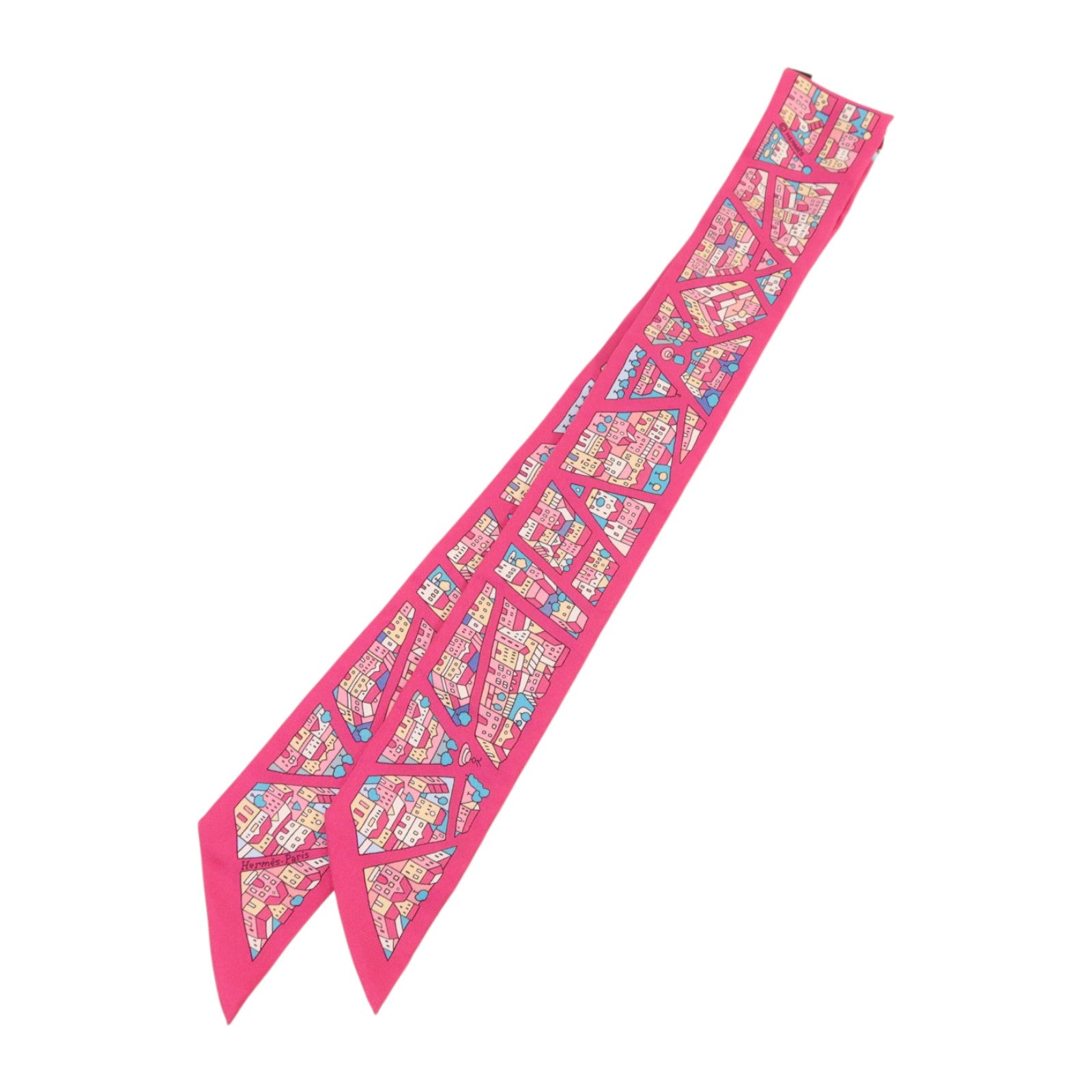 HERMES 絲質Twilly絲巾