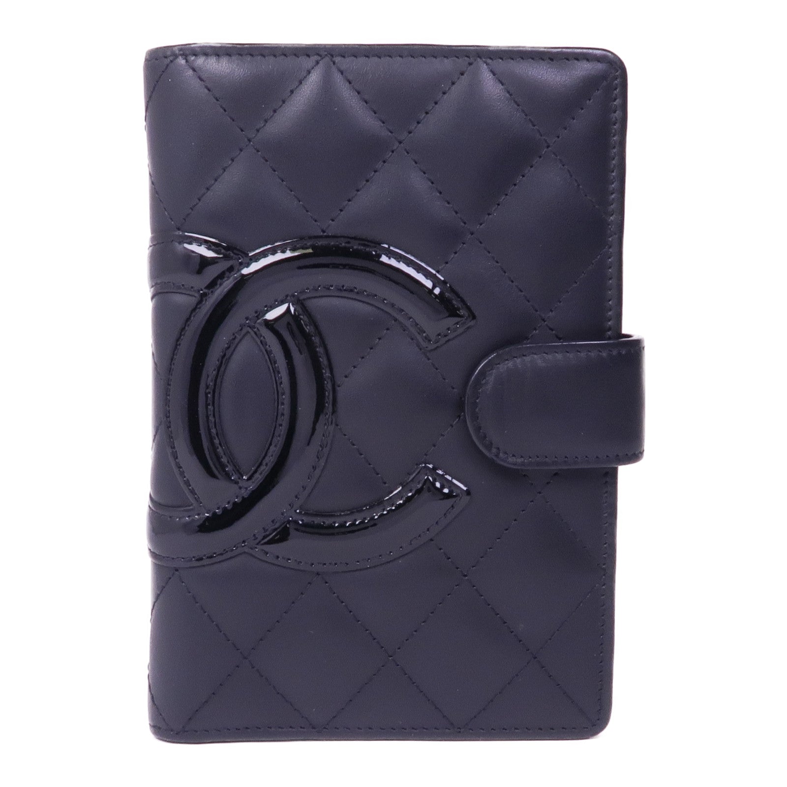 CHANEL 牛皮皮革Cambon Wallet銀扣錢包