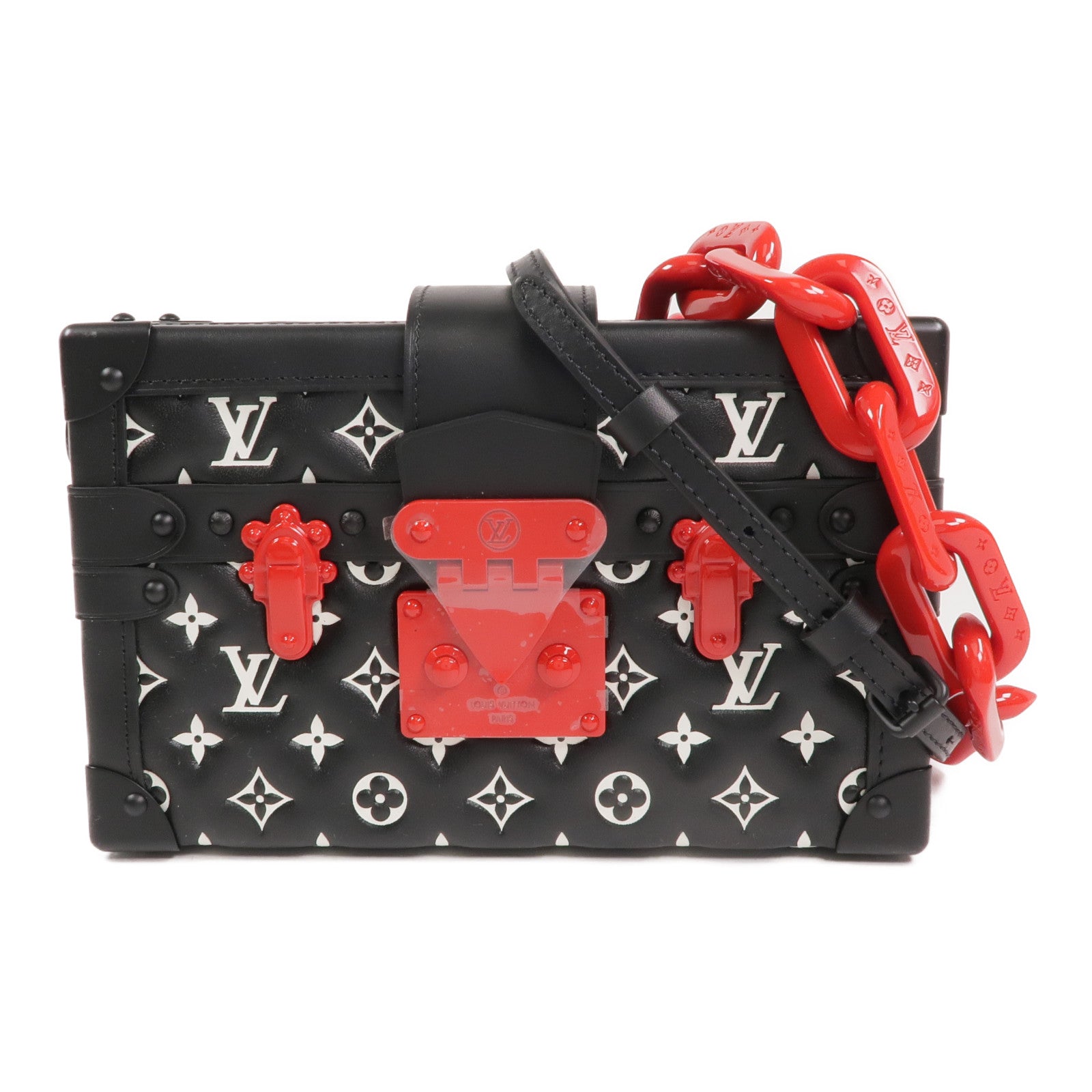 LOUIS VUITTON 羊皮皮革Petite Malle手挽肩背兩用袋
