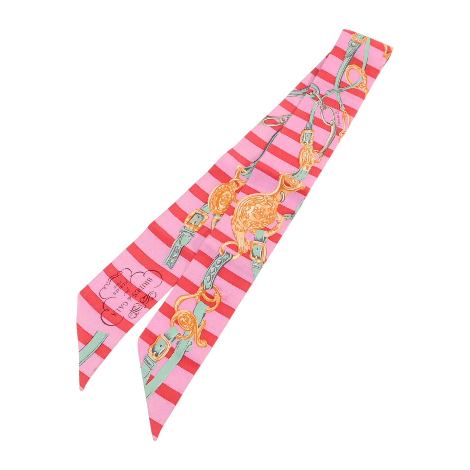 HERMES 絲質Twilly絲巾