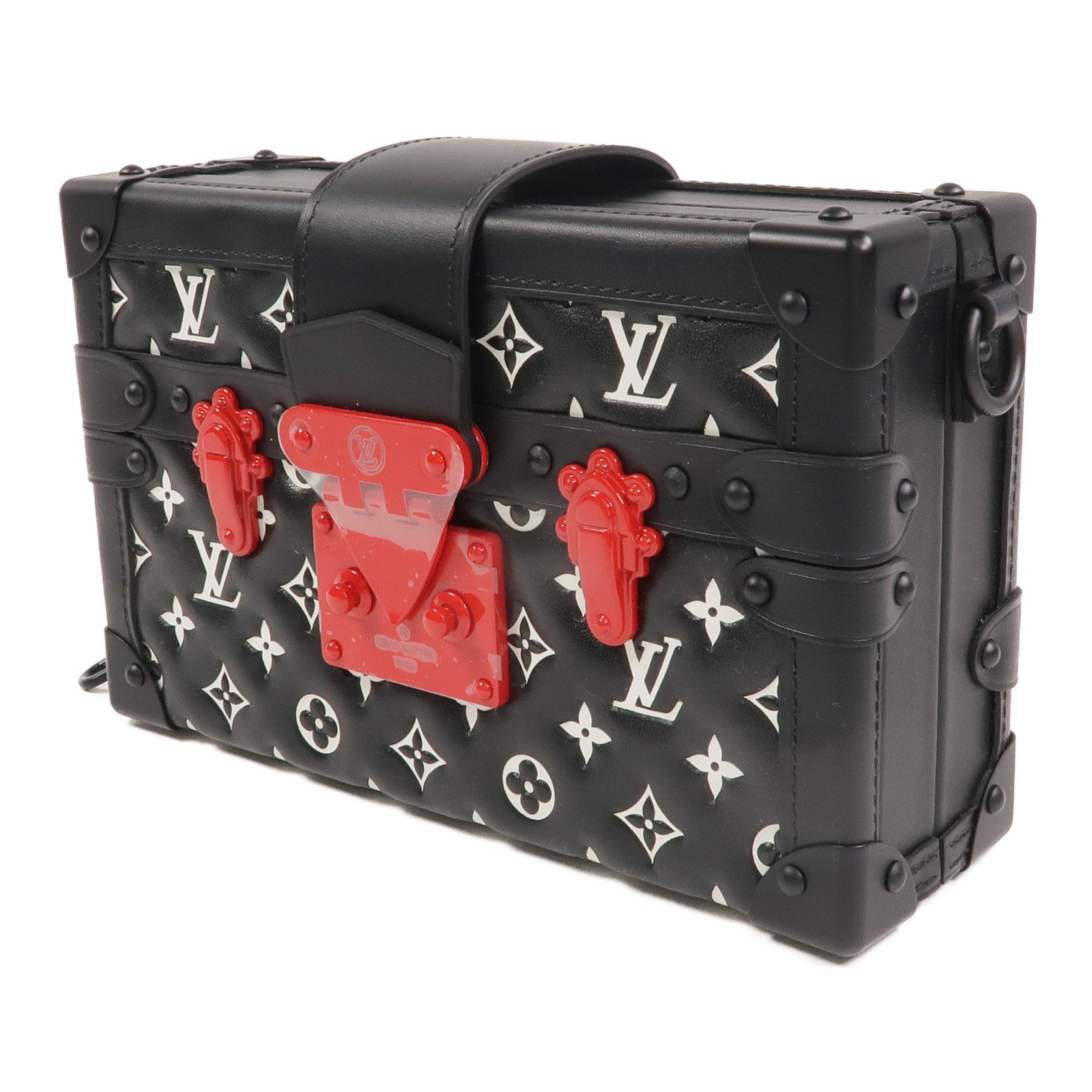 LOUIS VUITTON 羊皮皮革Petite Malle手挽肩背兩用袋