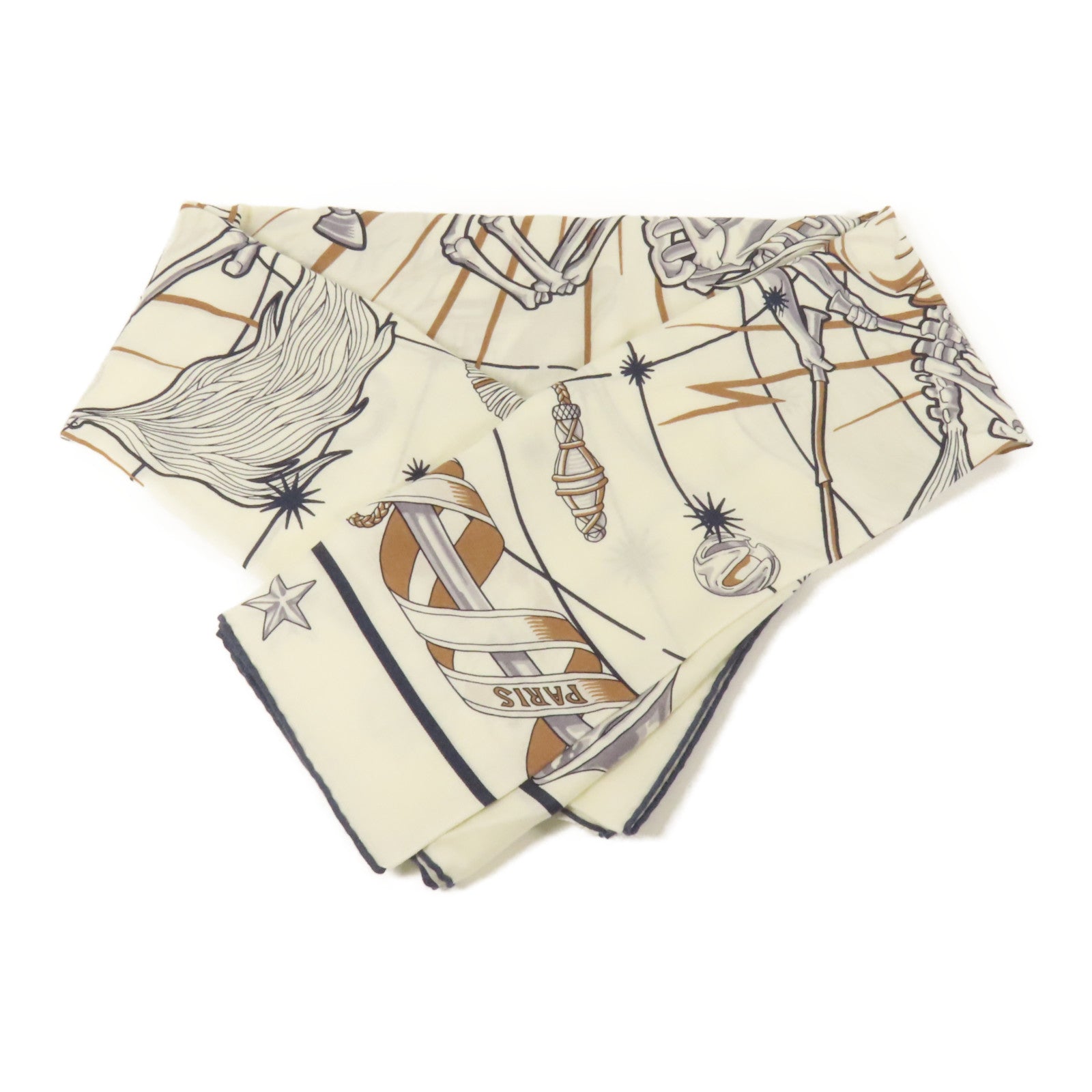 HERMES 羊絨/絲質Chorus Stellarum shawl 140圍巾