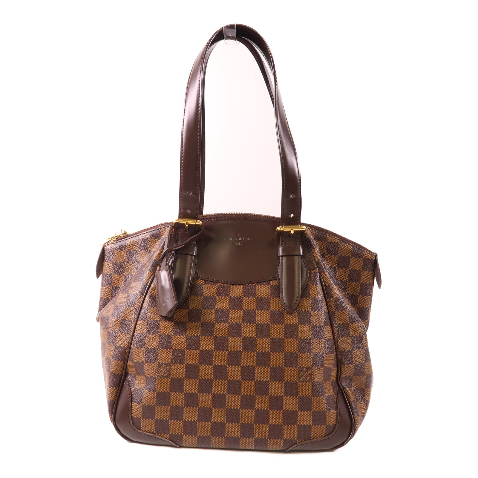 LOUIS VUITTON Damier Verona GM金扣肩背袋