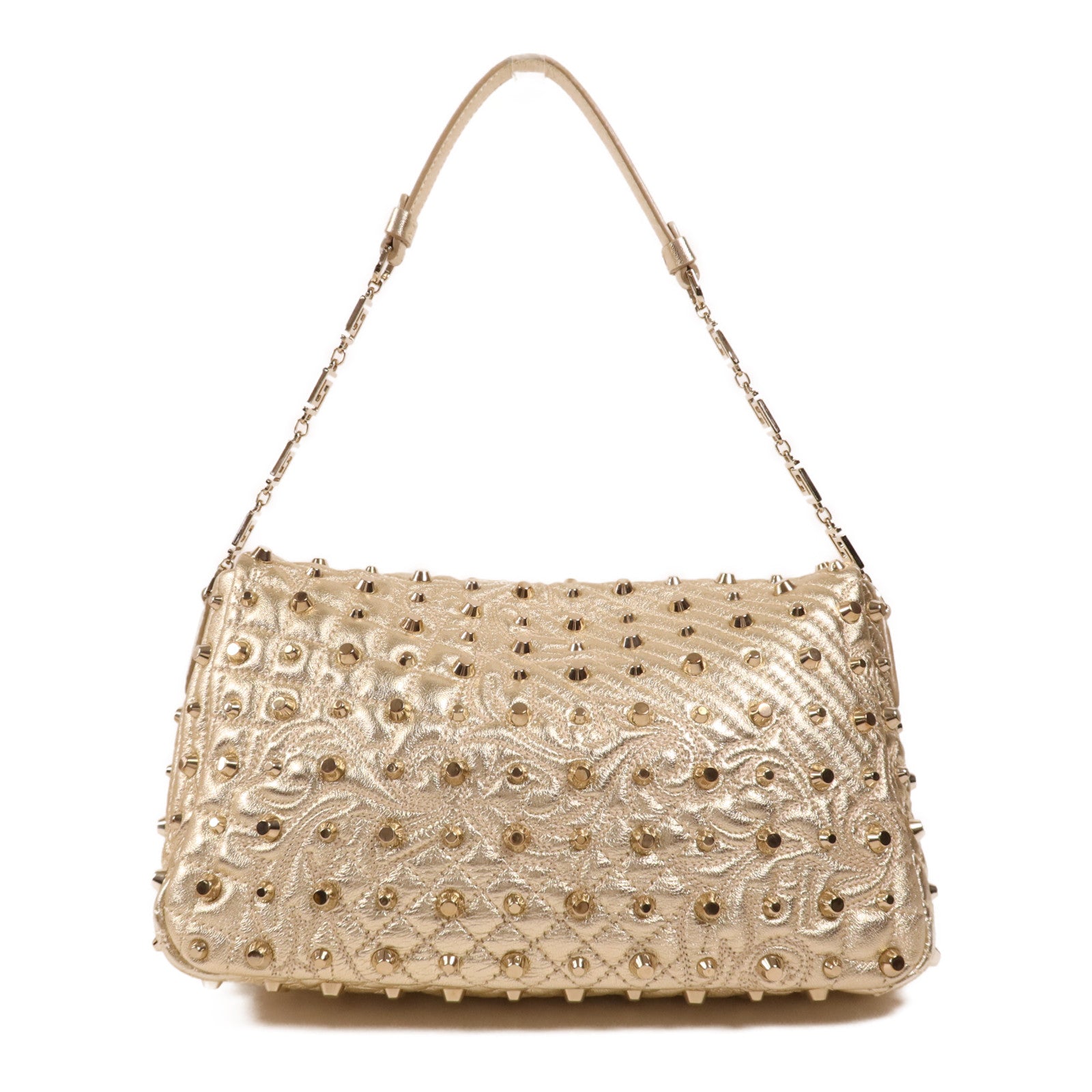 VERSACE 牛皮皮革Shoulder Bag金扣肩背袋