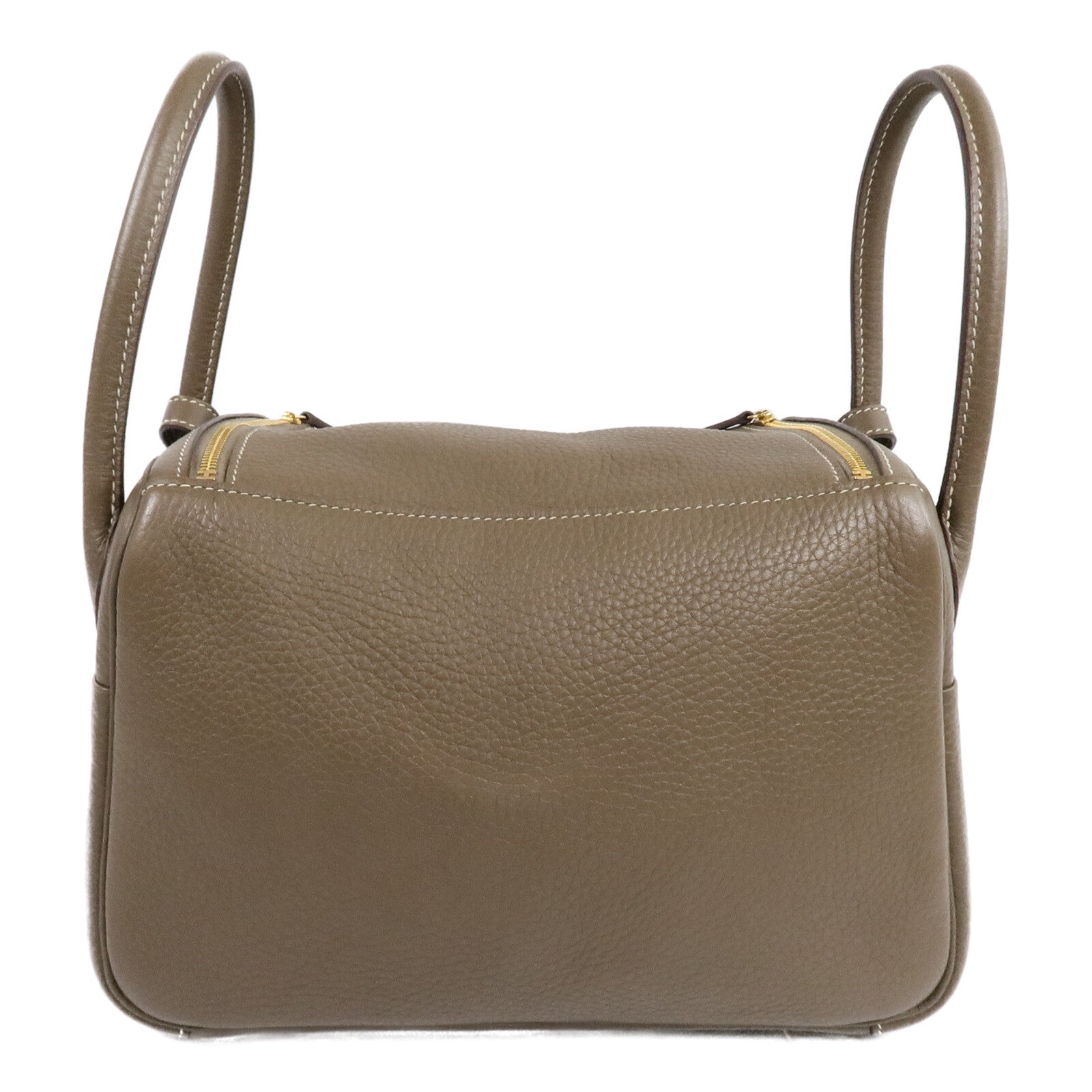 HERMES Clemence皮革Lindy 26手挽肩背兩用袋Etoupe