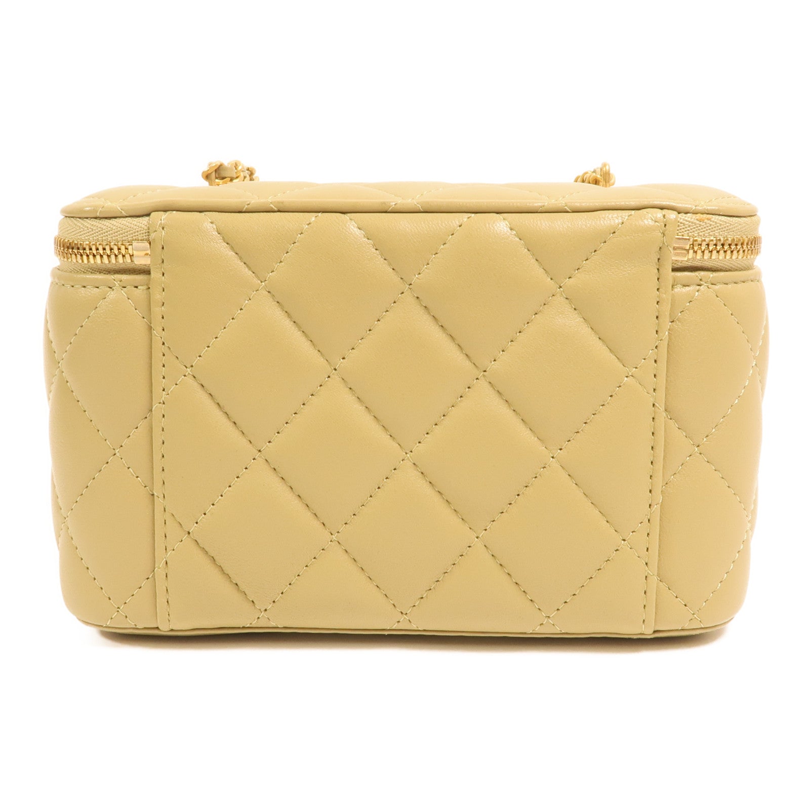 CHANEL 羊皮皮革Vanity Case鏈帶肩背袋
