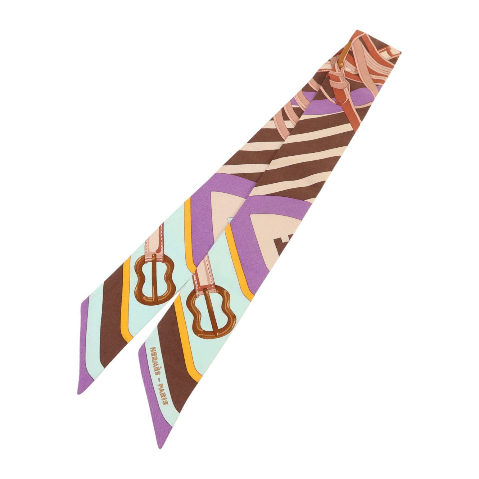 HERMES 絲質Twilly絲巾