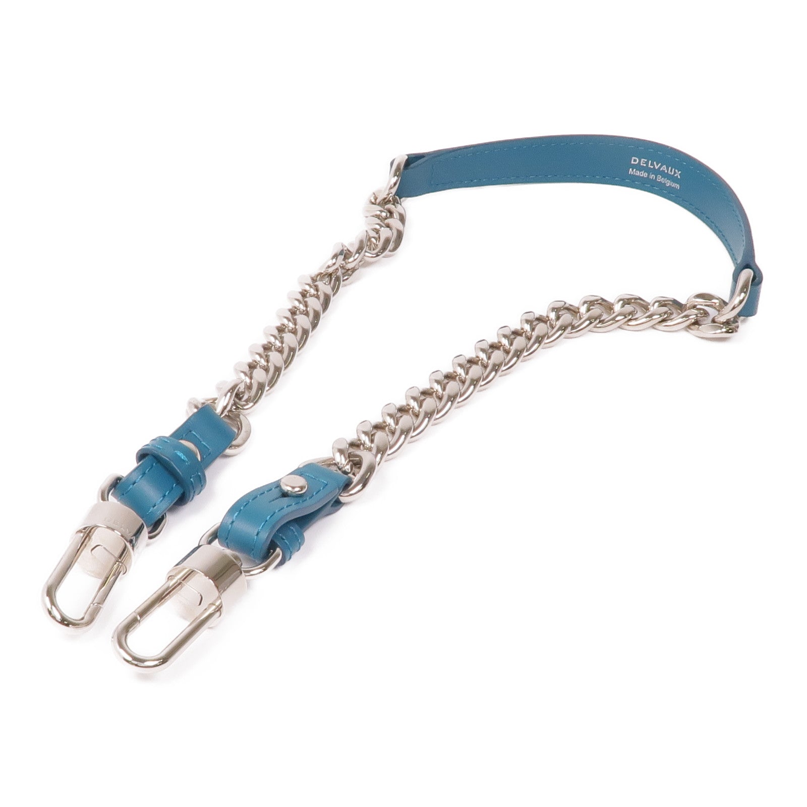 Delvaux 牛皮皮革/金屬Shoulder Strap肩帶