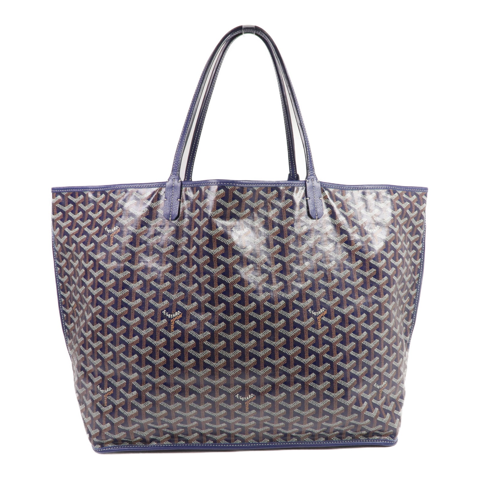GOYARD 塗層帆布Anjou GM銀扣手挽袋
