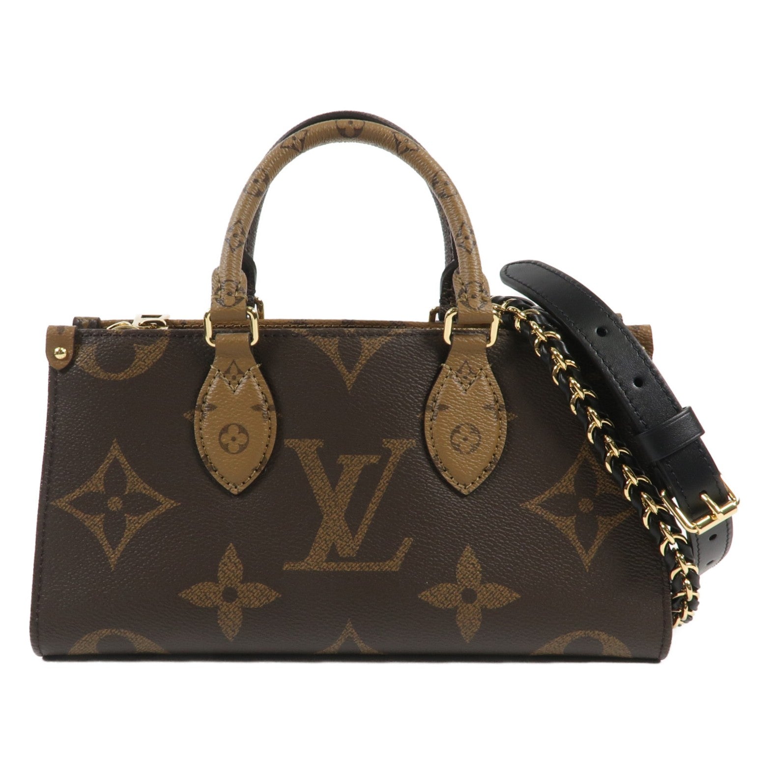 LOUIS VUITTON Monogram On The Go East West Chain金扣手挽肩背兩用袋