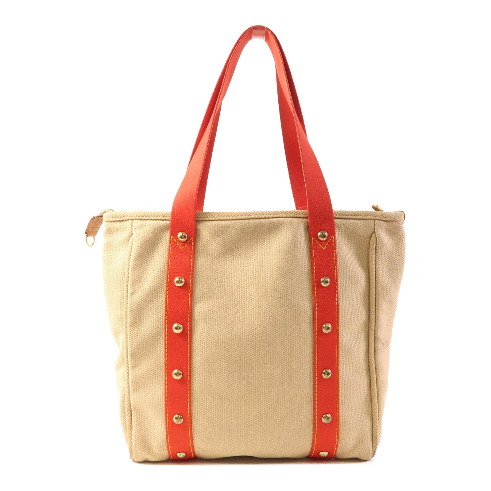 LOUIS VUITTON 帆布Cabas GM金扣肩背袋/手挽袋