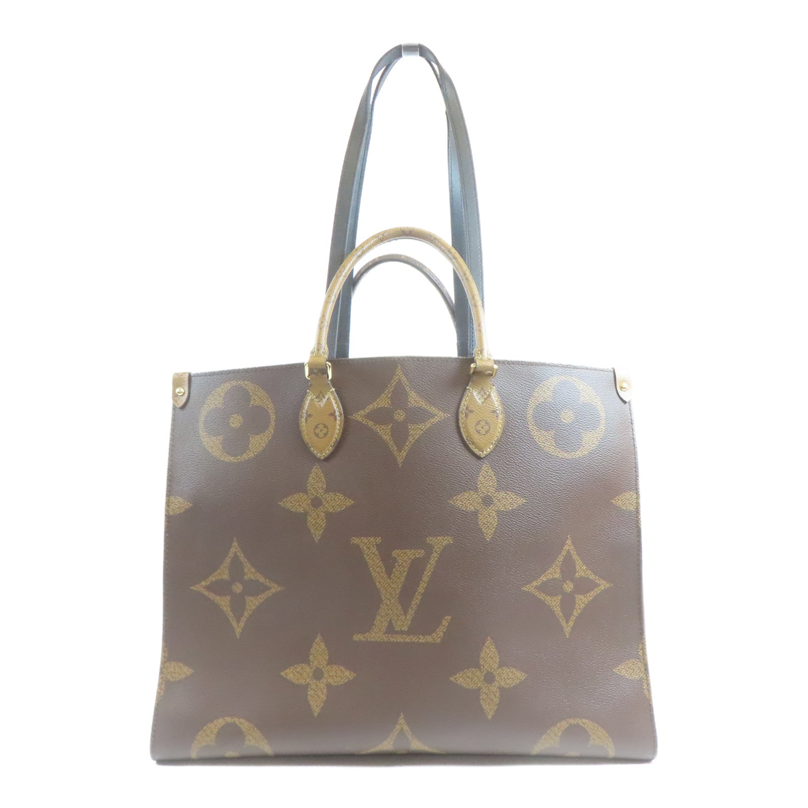 LOUIS VUITTON 【激減優惠】Monogram Giant OnTheGo GM金扣手挽肩背兩用袋