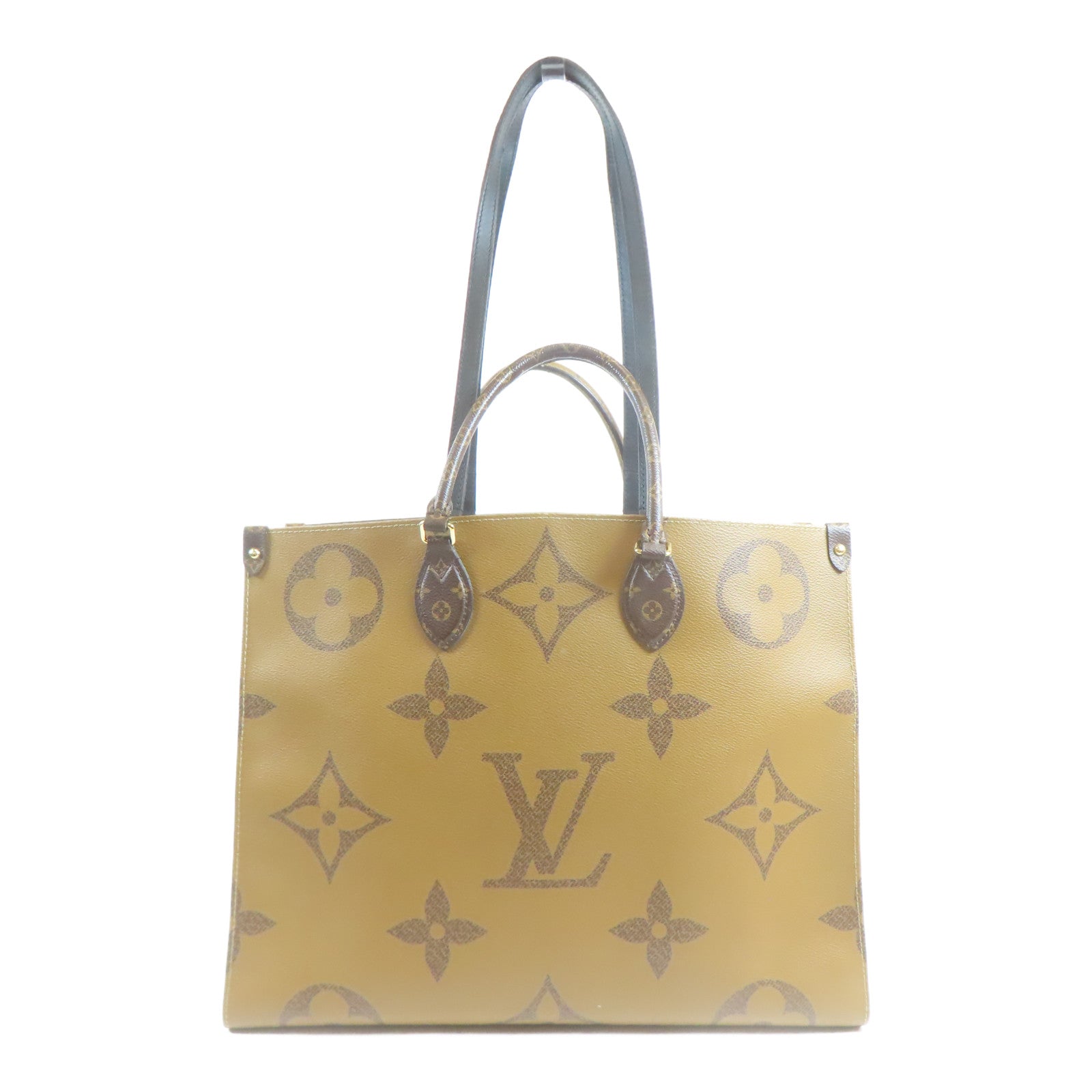 LOUIS VUITTON LV GHW OnTheGo GM 2 Way Shoulder Tote Bag M45320 Monogram Giant