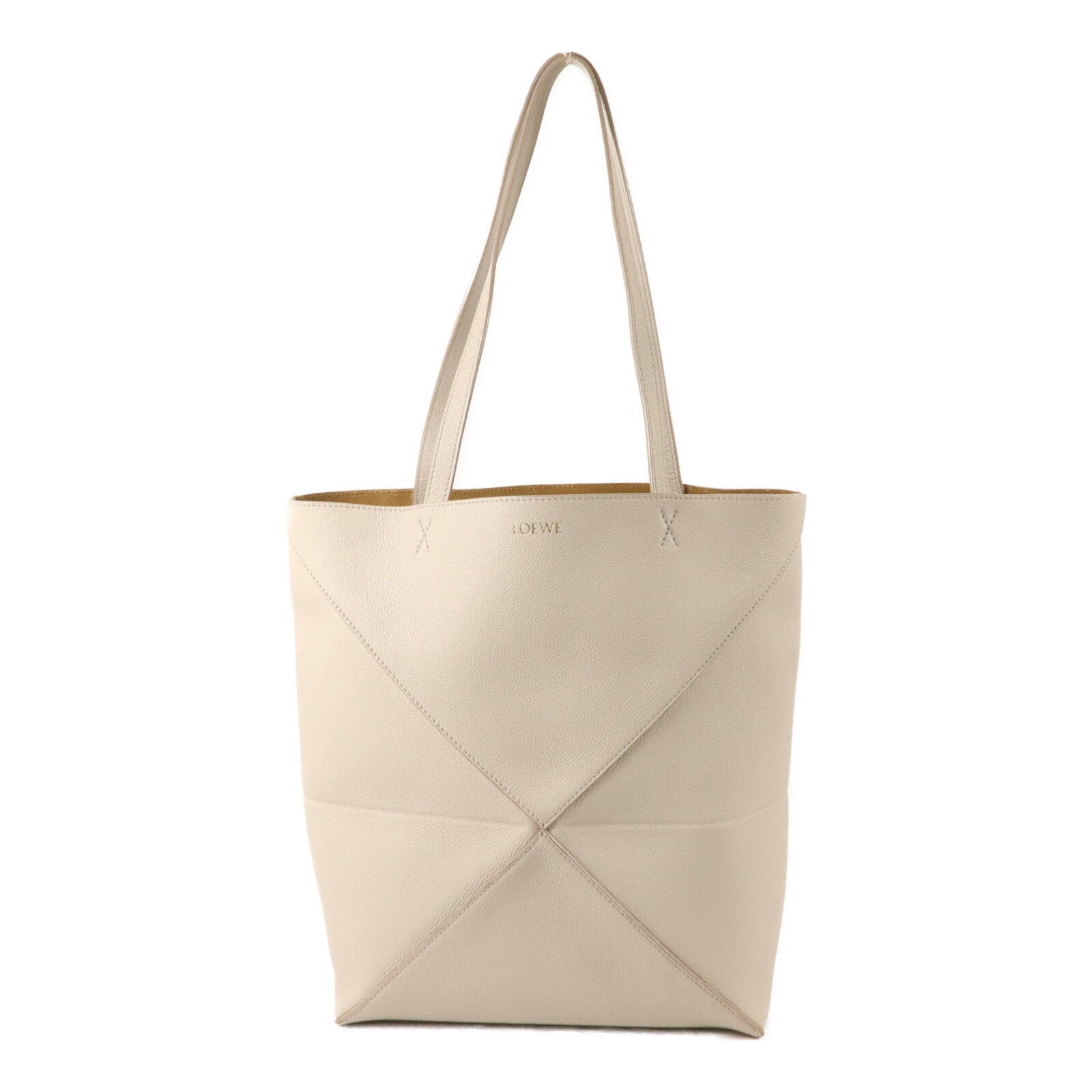 LOEWE 牛皮皮革Puzzle Fold Tote Medium手挽袋