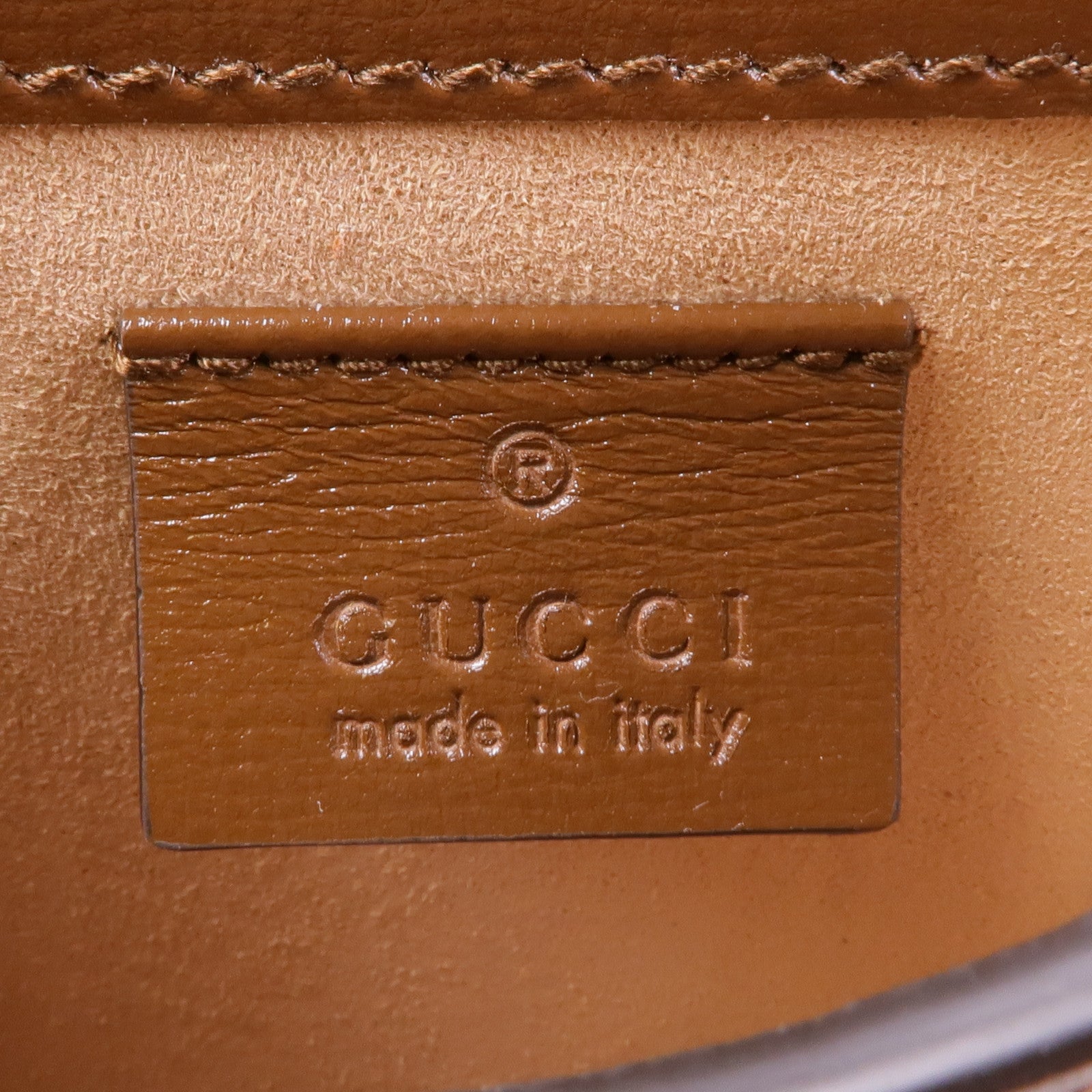 GUCCI 塗層帆布Horsebit 1955 Mini Bag金扣肩背袋