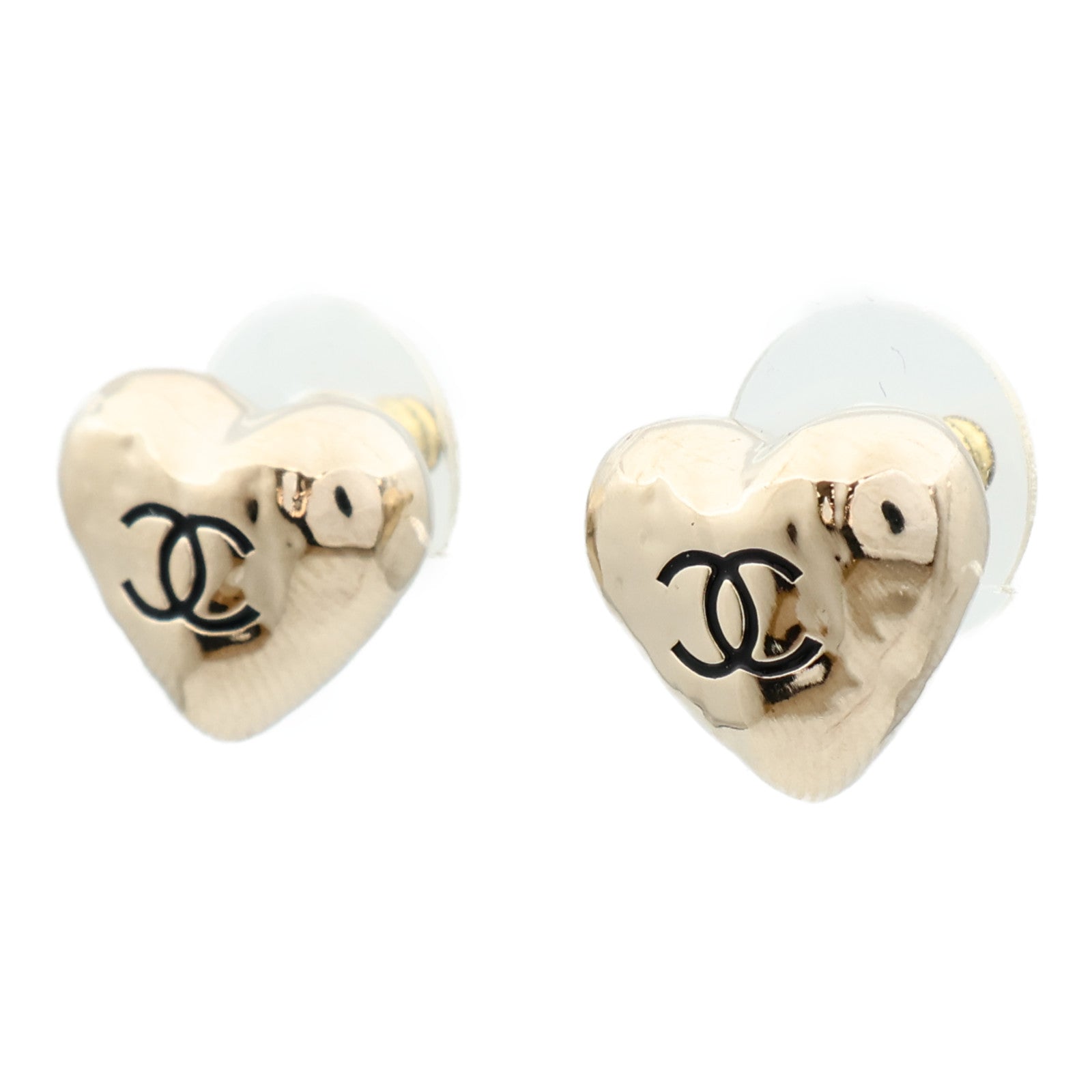 CHANEL 金屬Heart Earring耳環