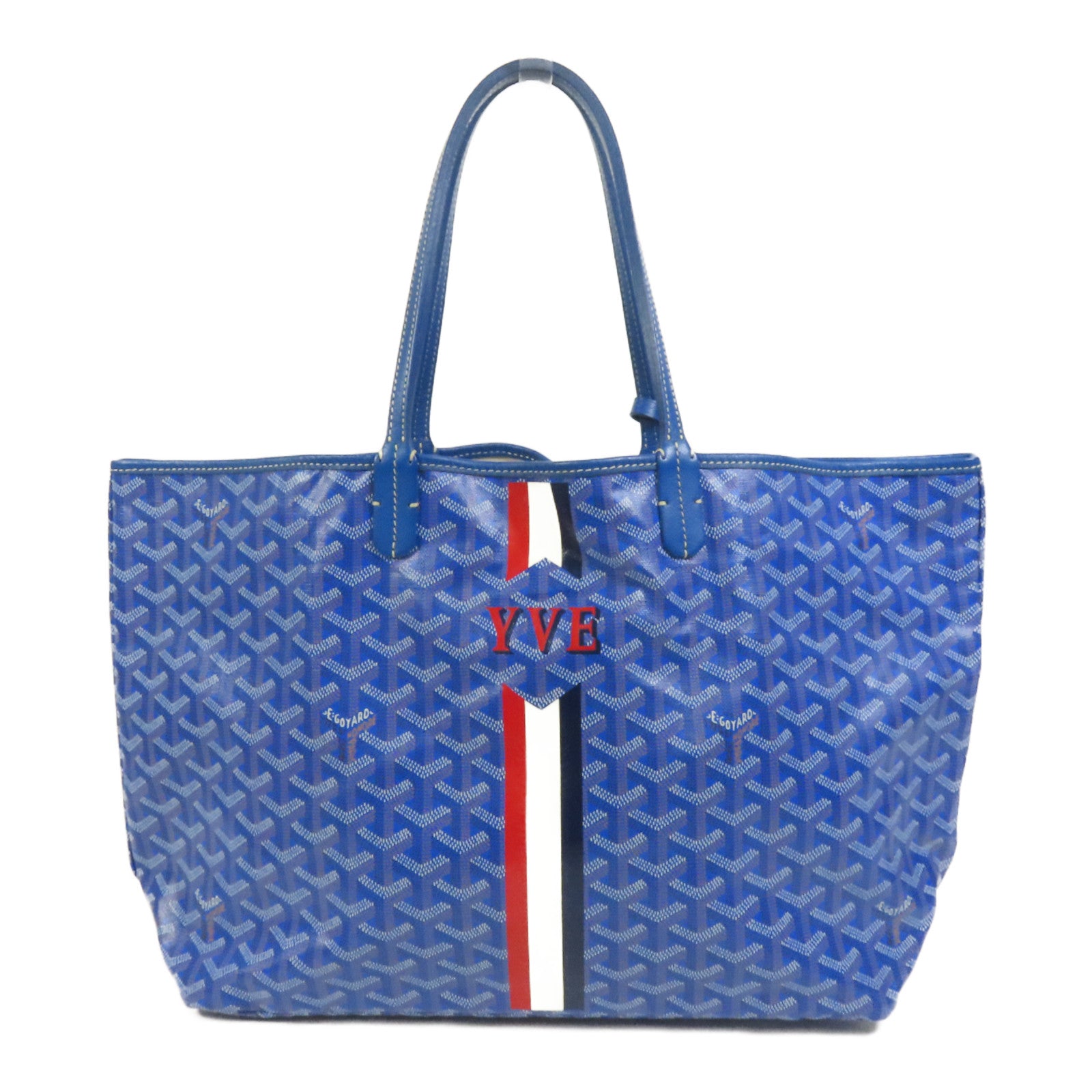 GOYARD 塗層帆布Saint Louis PM Stripes And Initials手挽袋