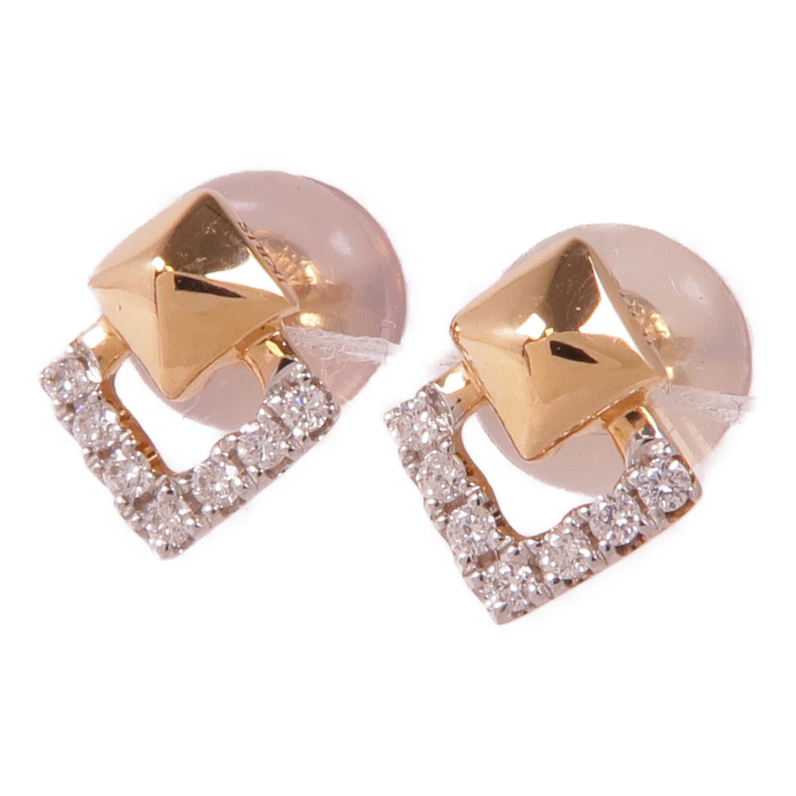 JEWELRY 18K玫瑰金Diamond Earrings鑽石耳環