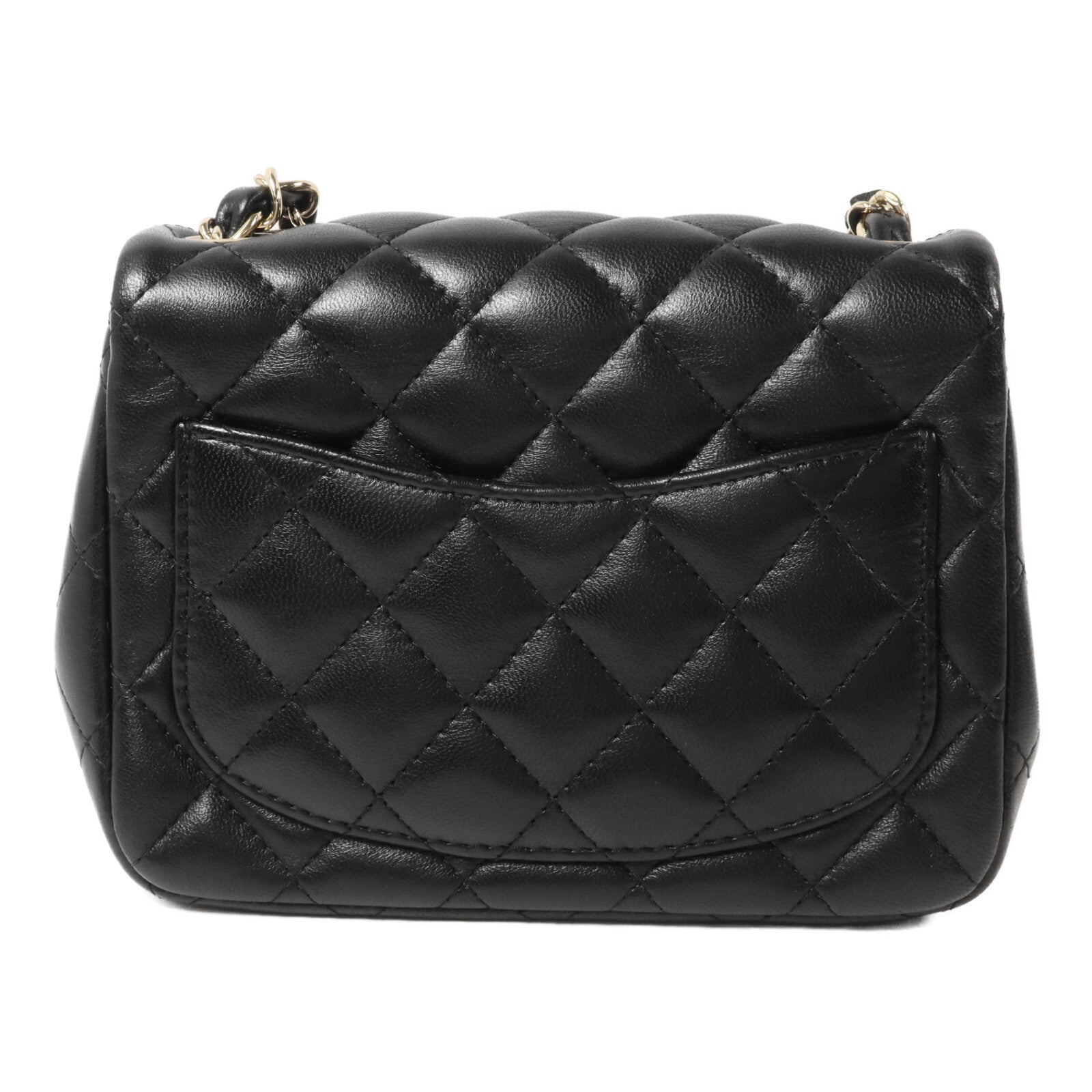 CHANEL 羊皮皮革Mini Classic 17鏈帶肩背袋