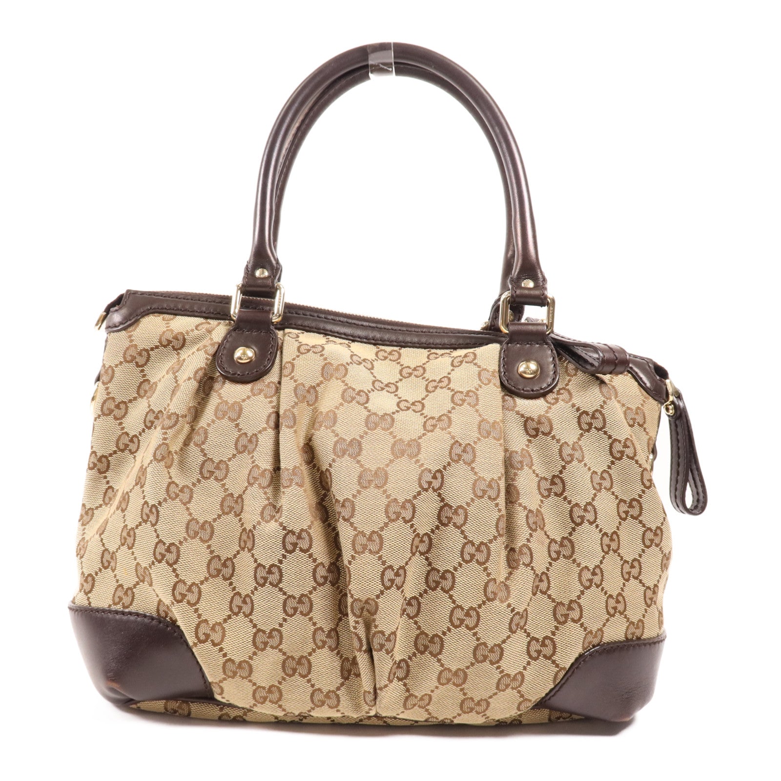 GUCCI 帆布2 Way Shoulder Bag金扣手挽肩背兩用袋