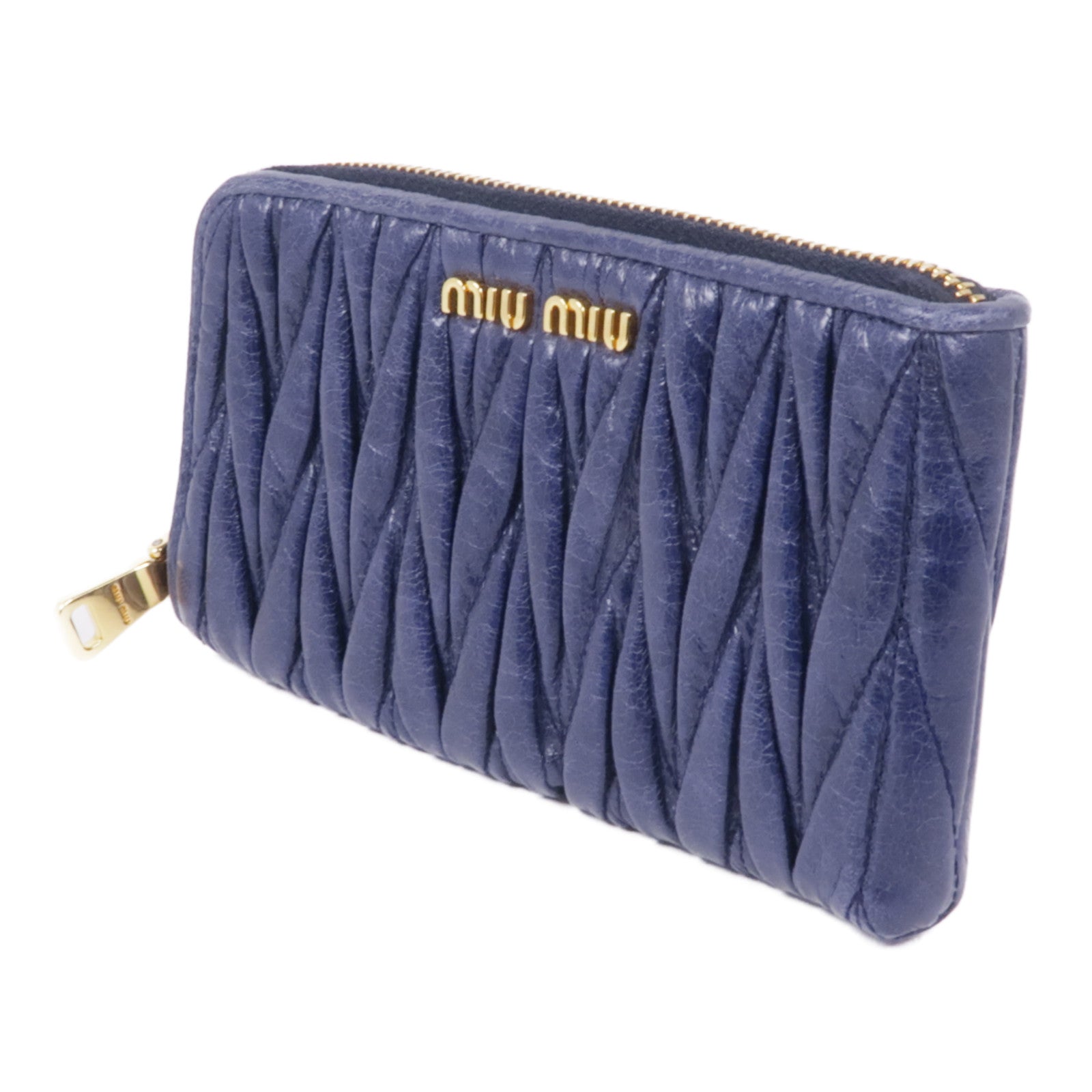 Miu Miu 牛皮皮革Card Case金扣卡片套