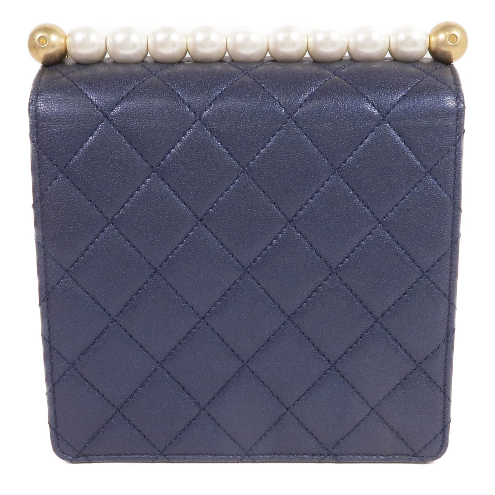 CHANEL 牛皮皮革Chain Shoulder金扣肩背袋