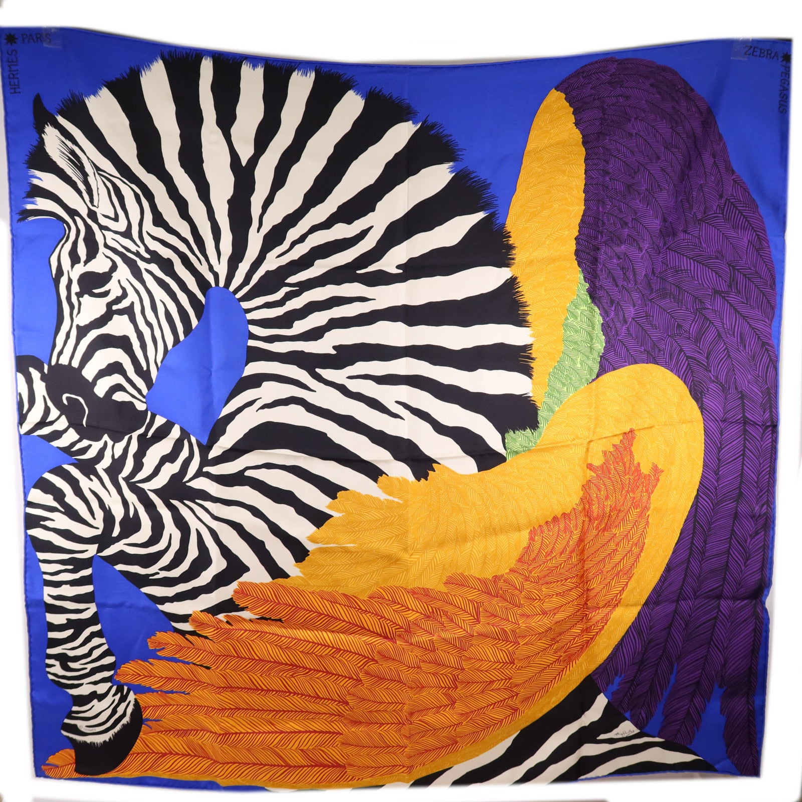 HERMES 絲質Scarf 90X90絲巾Multicolor