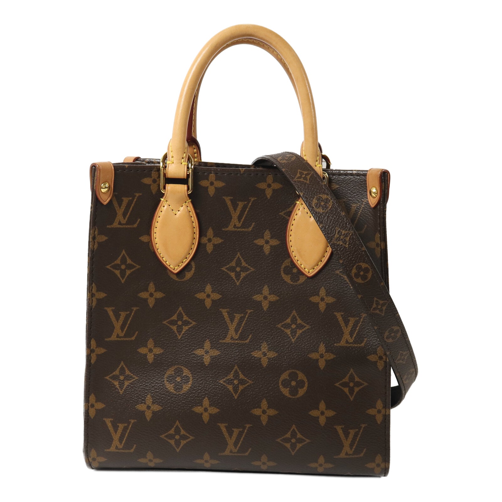 LOUIS VUITTON Monogram Sac Plat BB手挽肩背兩用袋