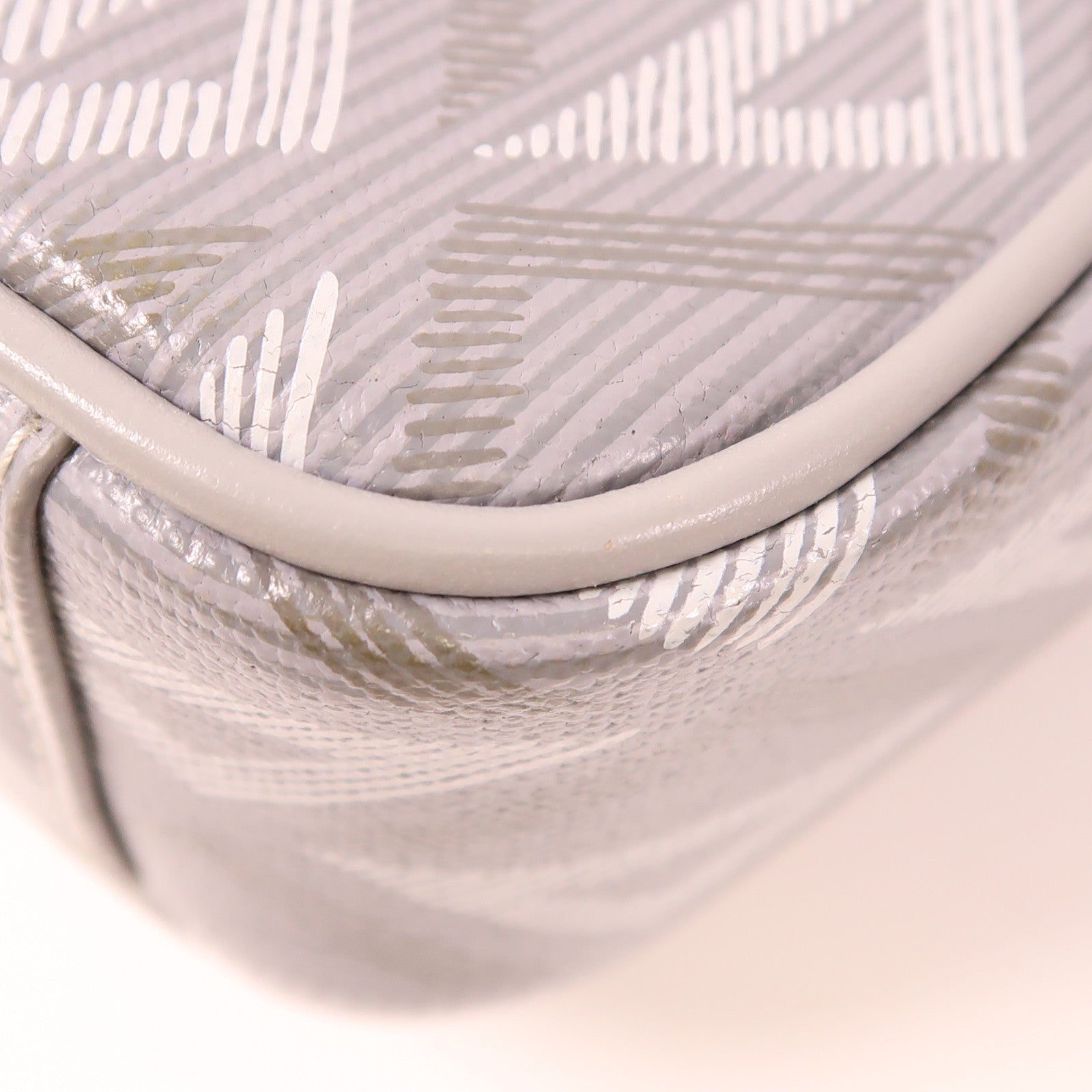 Dior 塗層帆布/牛皮皮革Hit The Road銀扣肩背袋