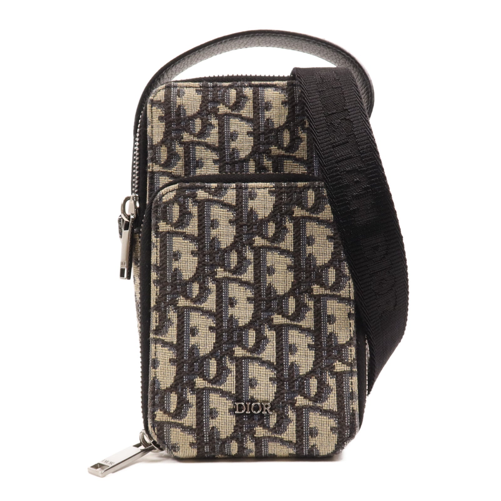Dior 帆布Micro Rider Pouch銀扣肩背袋