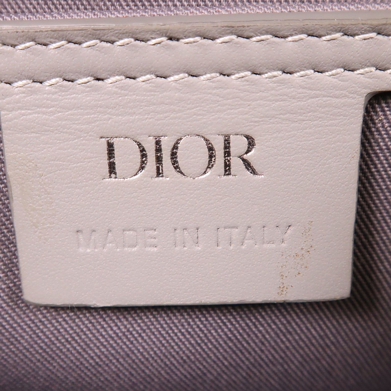 Dior 塗層帆布/牛皮皮革Hit The Road銀扣肩背袋